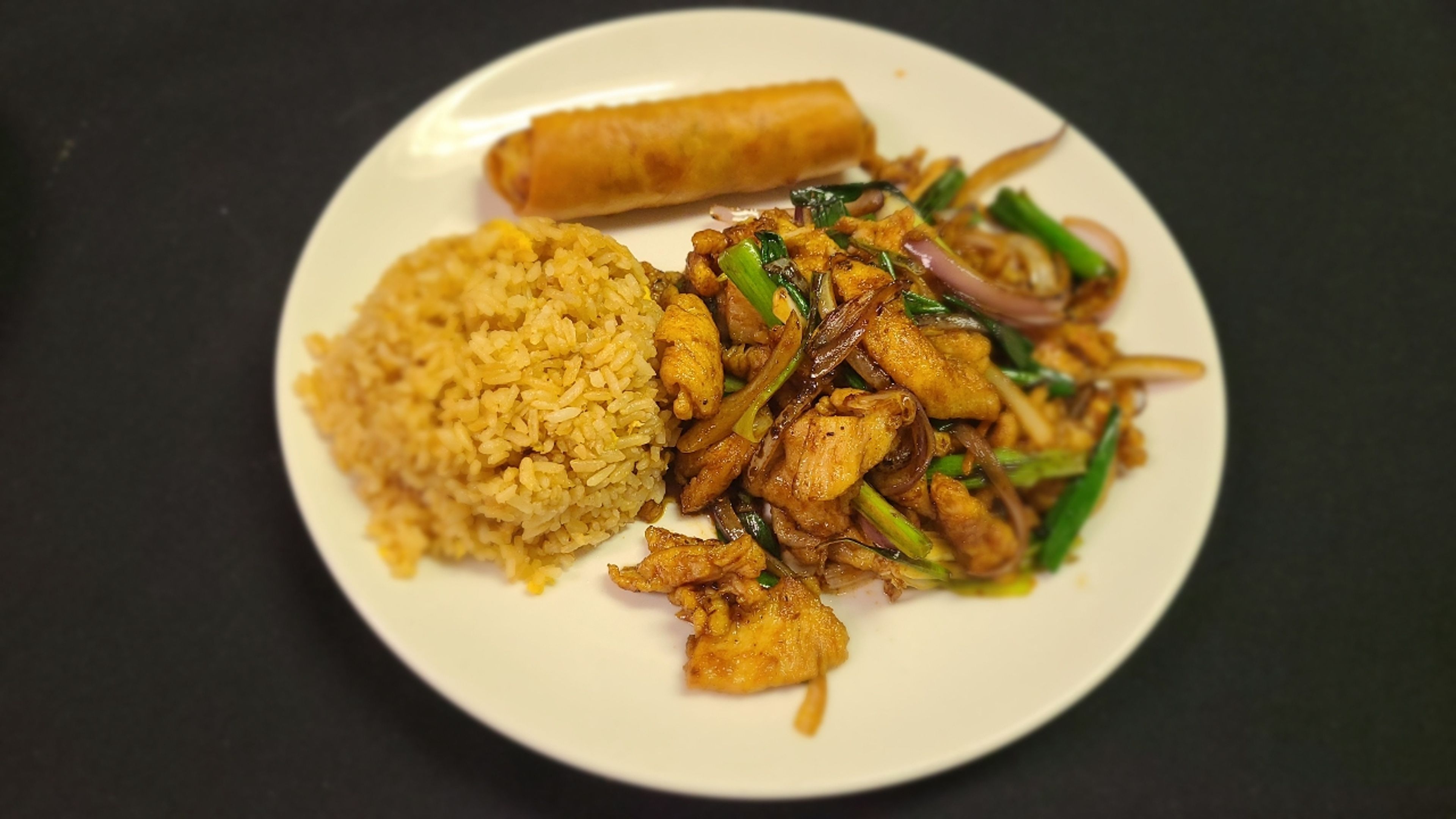 L- Mongolian Chicken.