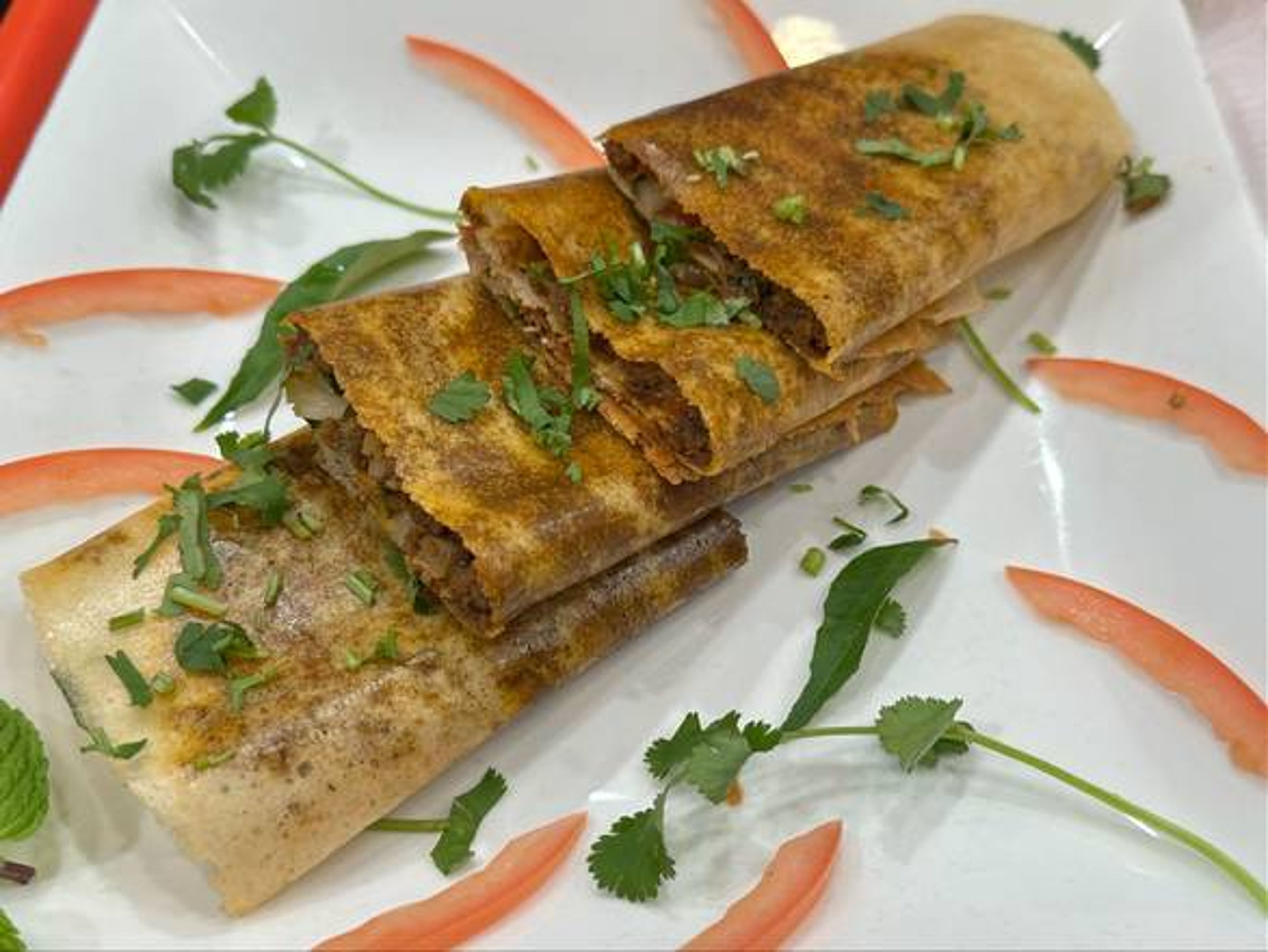 Beyond Karaikudi Vegan Soya Dosa.