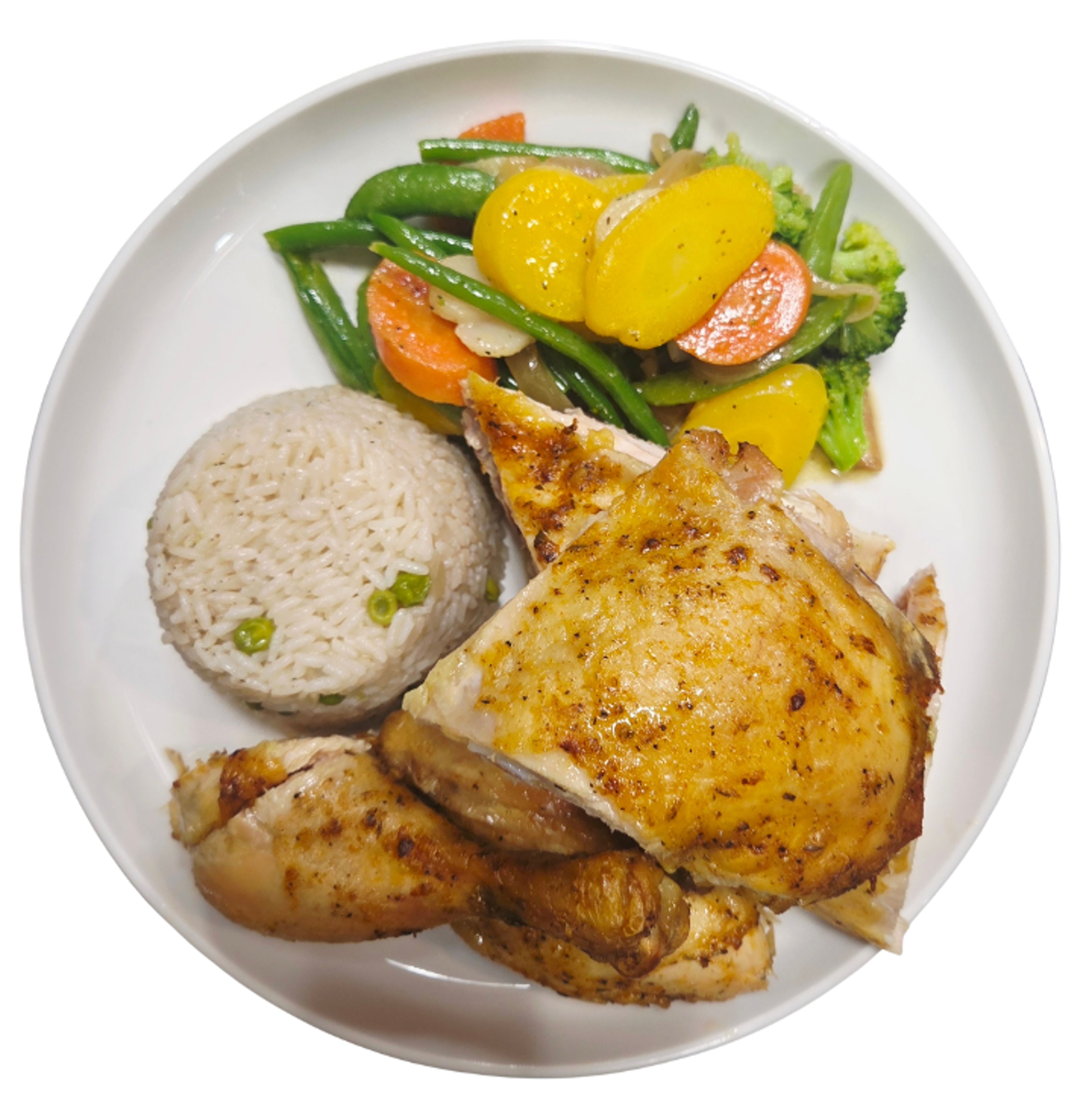 Roasted Half Chicken.