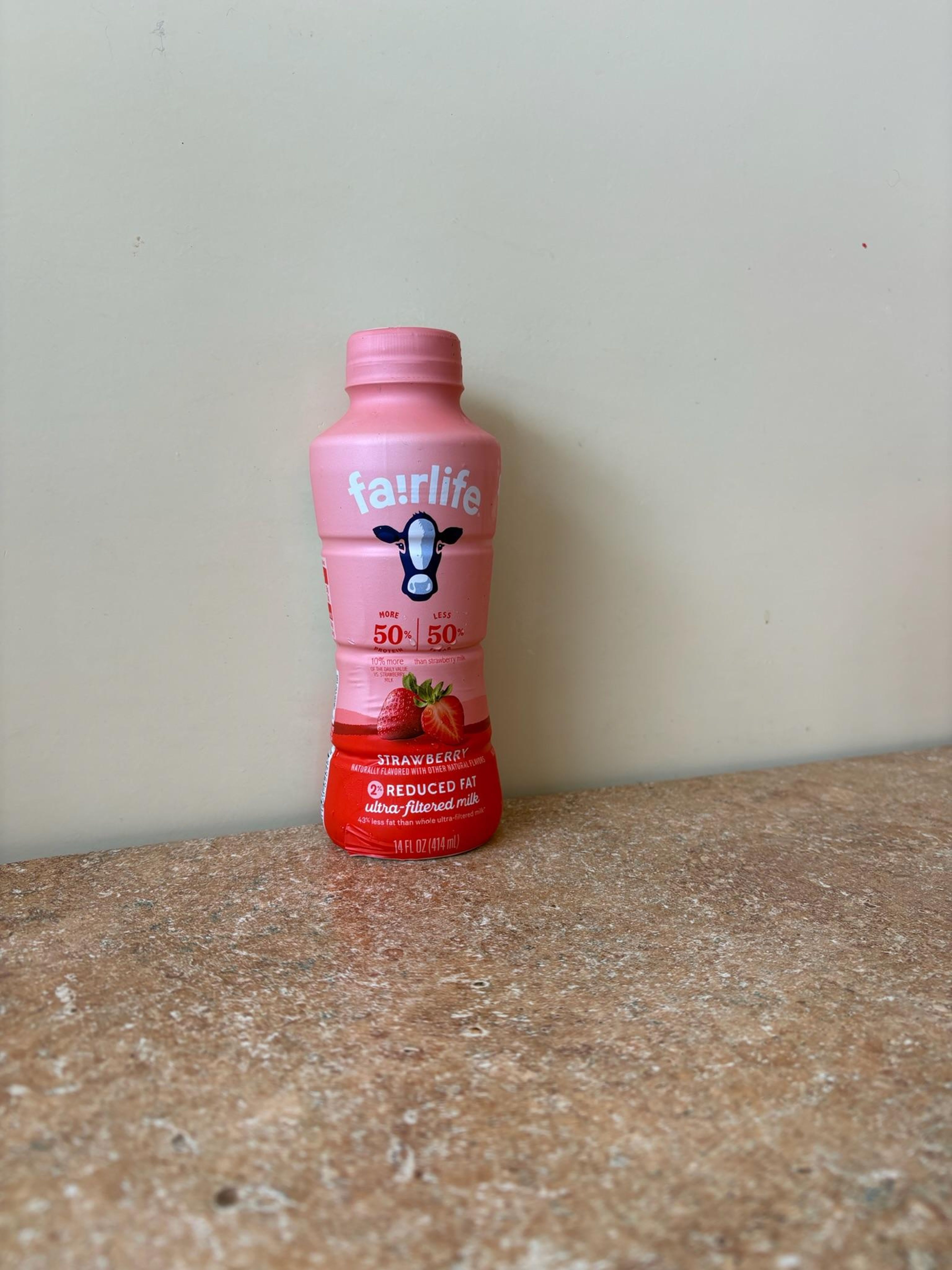 Fairlife Strawberry 2% Ultrafiltered Milk.