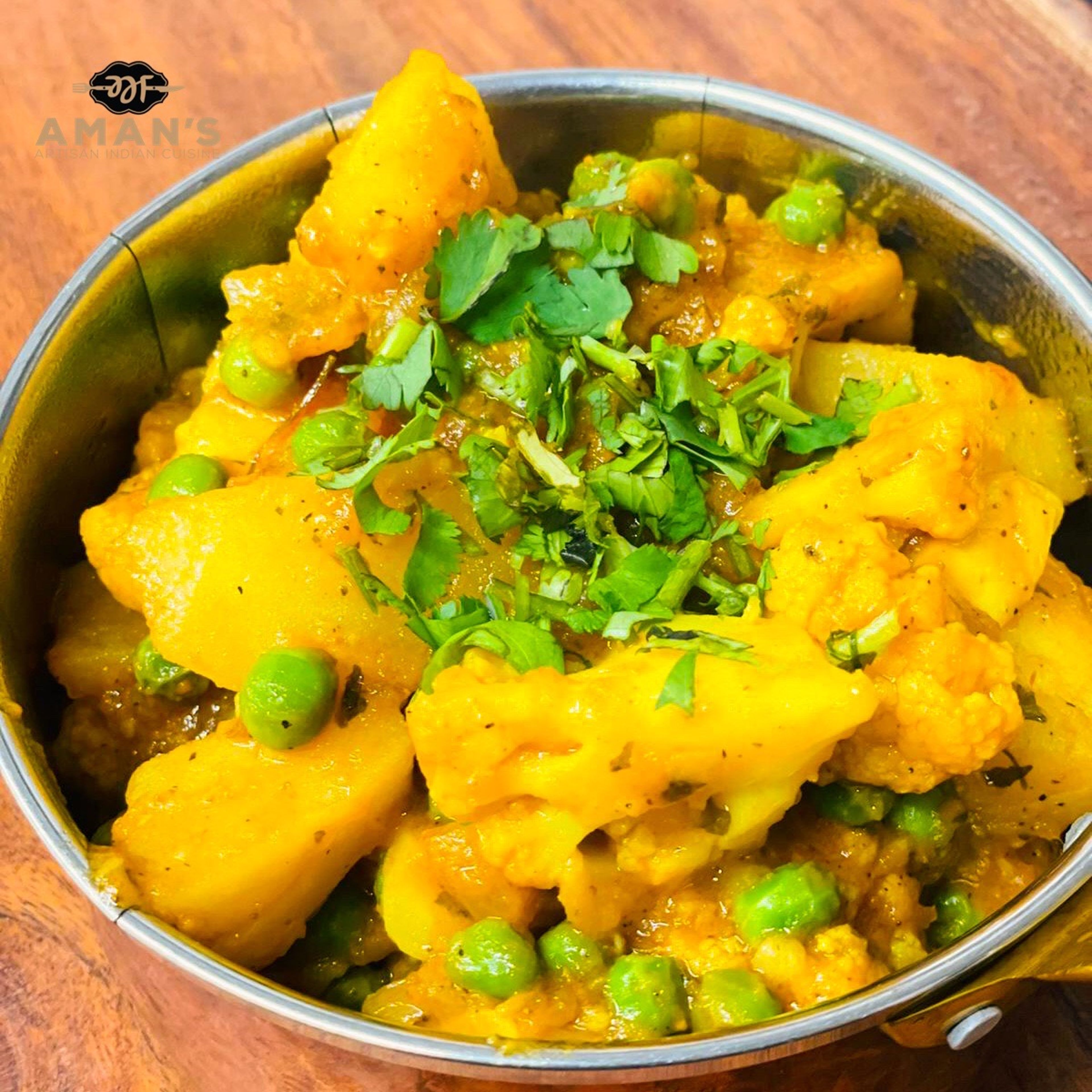 Aloo Gobi Mattar (V/GF).