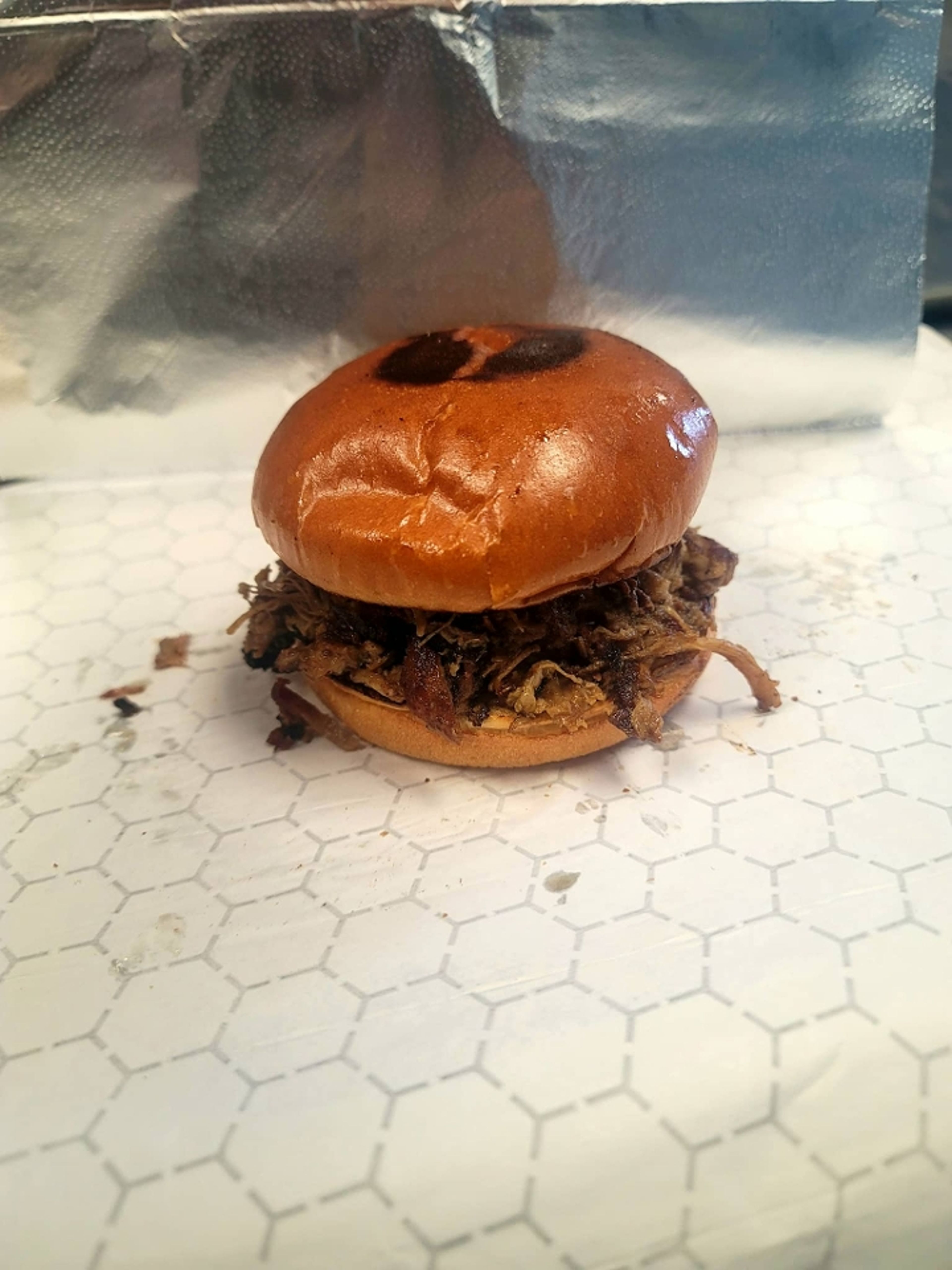 Pulled Pork Sandwich.