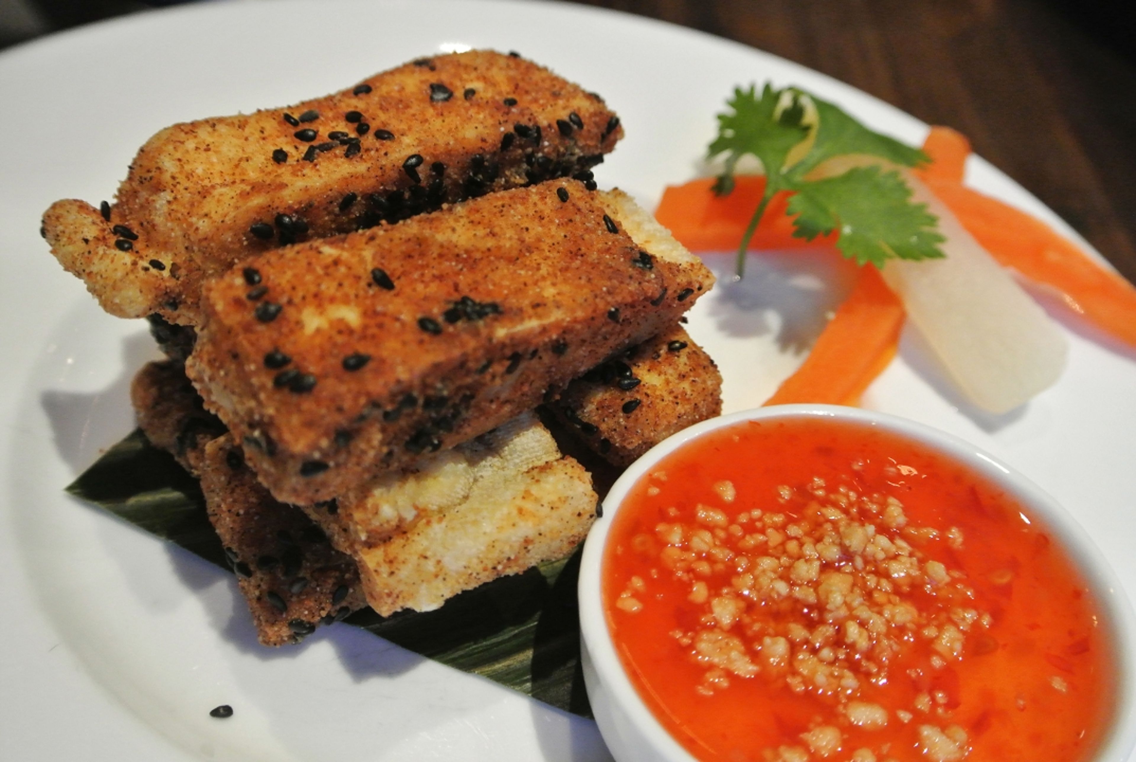 Golden Fried Tofu.