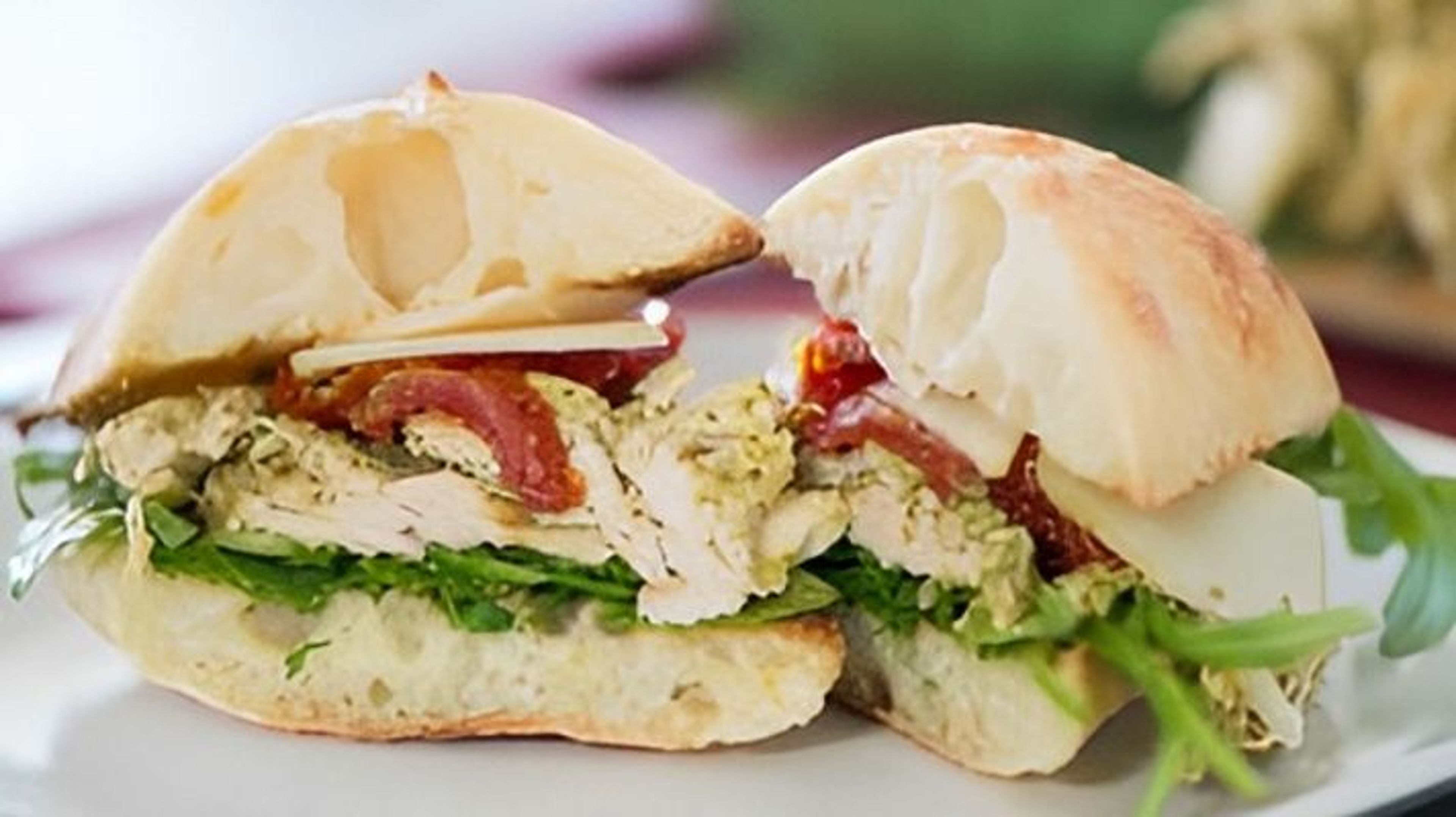 Pesto Chicken Sandwich.