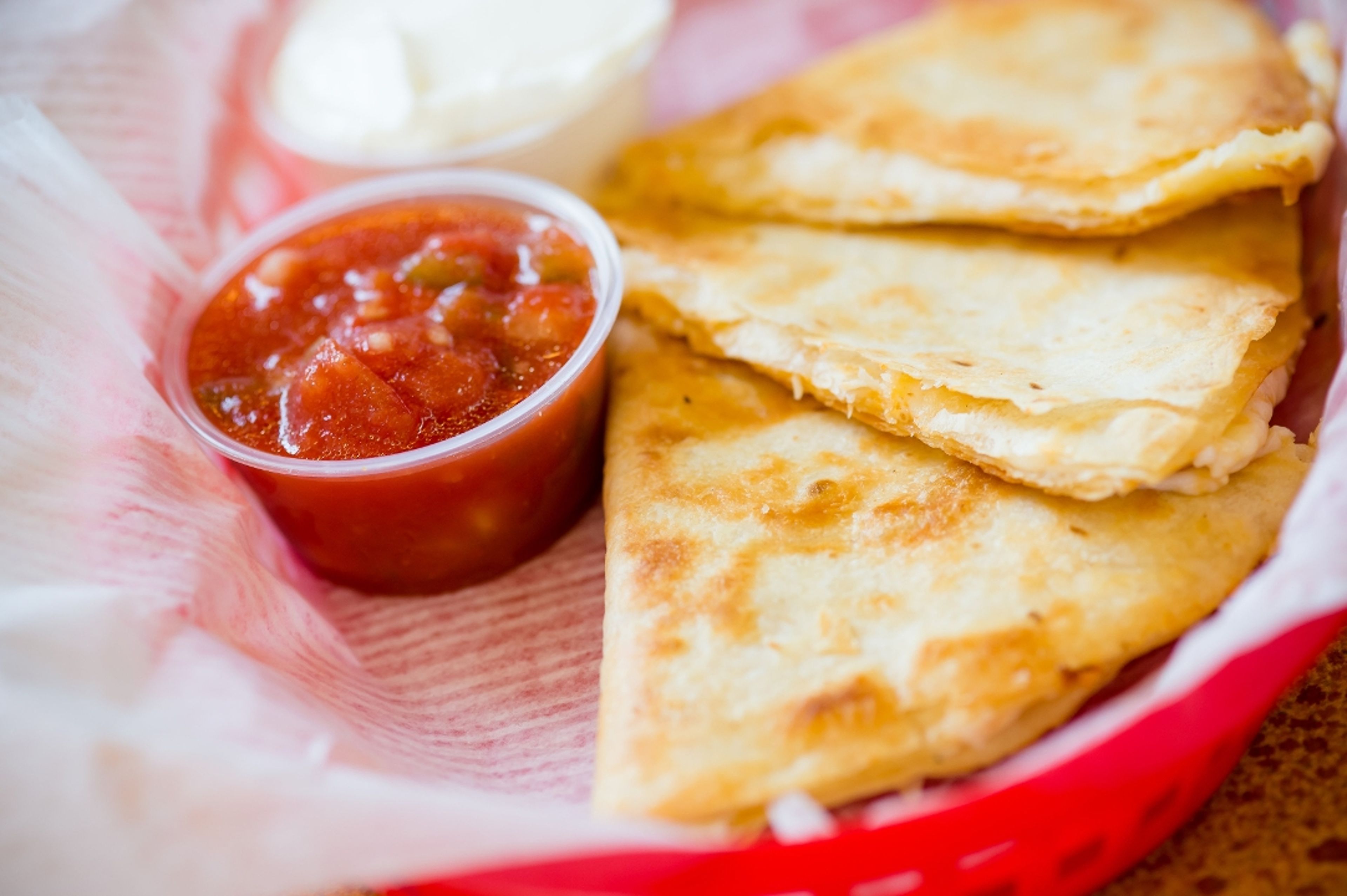 Cheese Quesadilla.