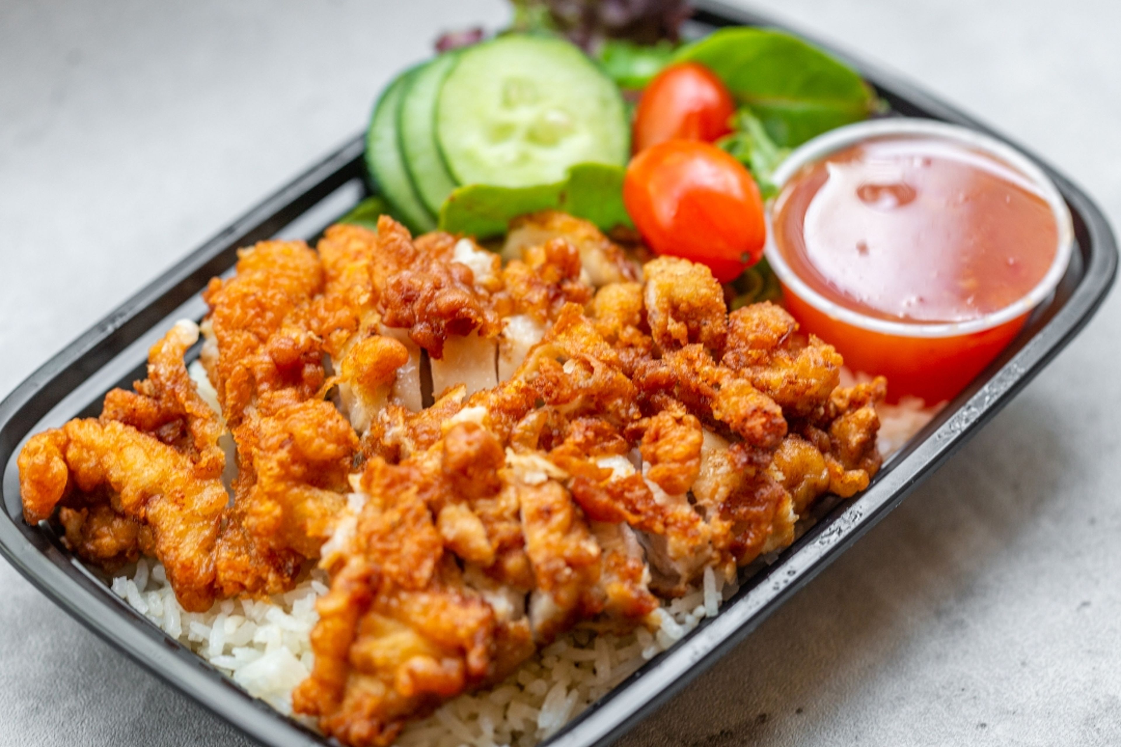 FRIED CHICKEN BOWL.