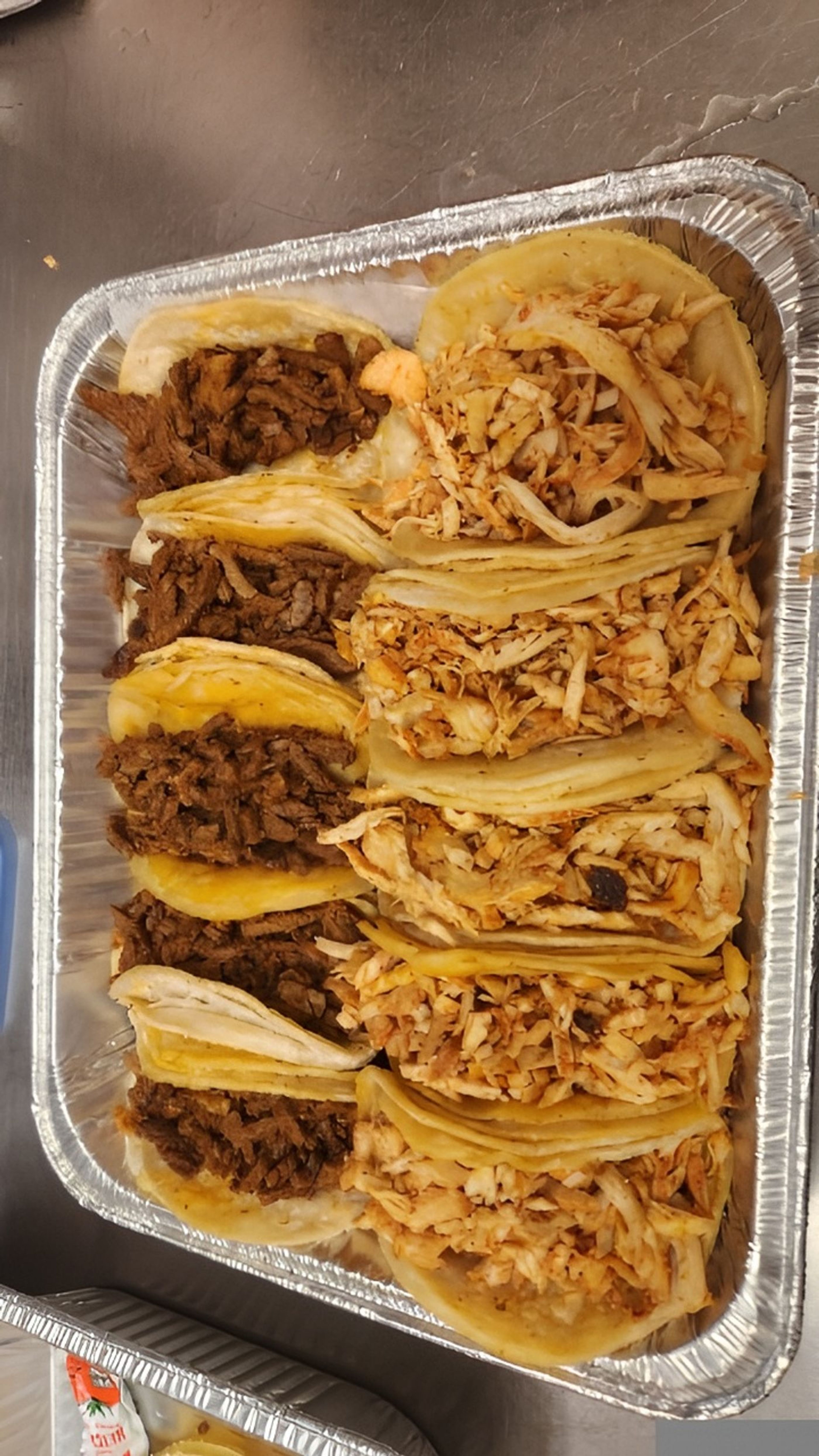 Tray of Mixed Street Tacos (1 Meat x 10 Each).
