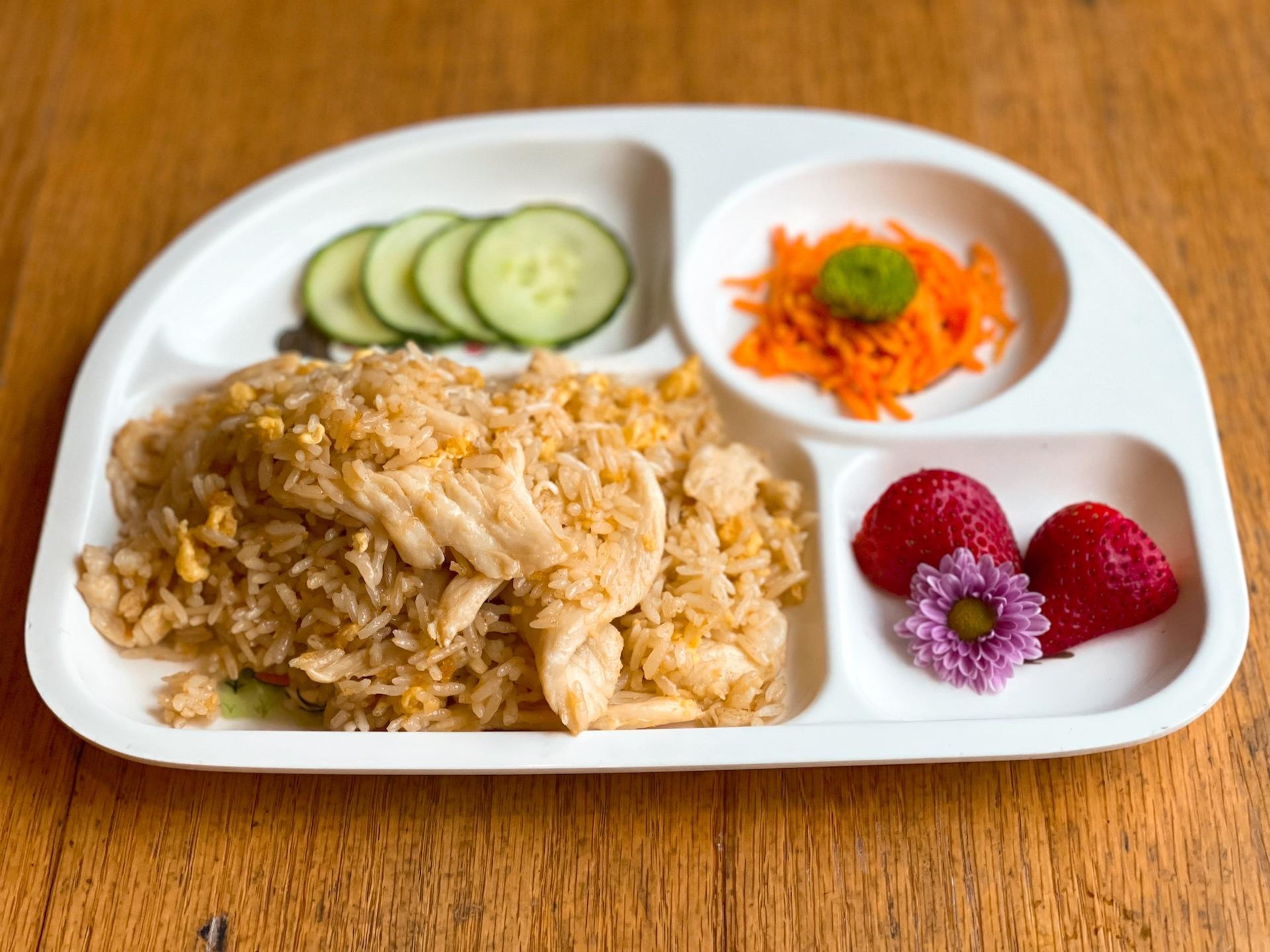 Kid's Fried Rice with Egg.