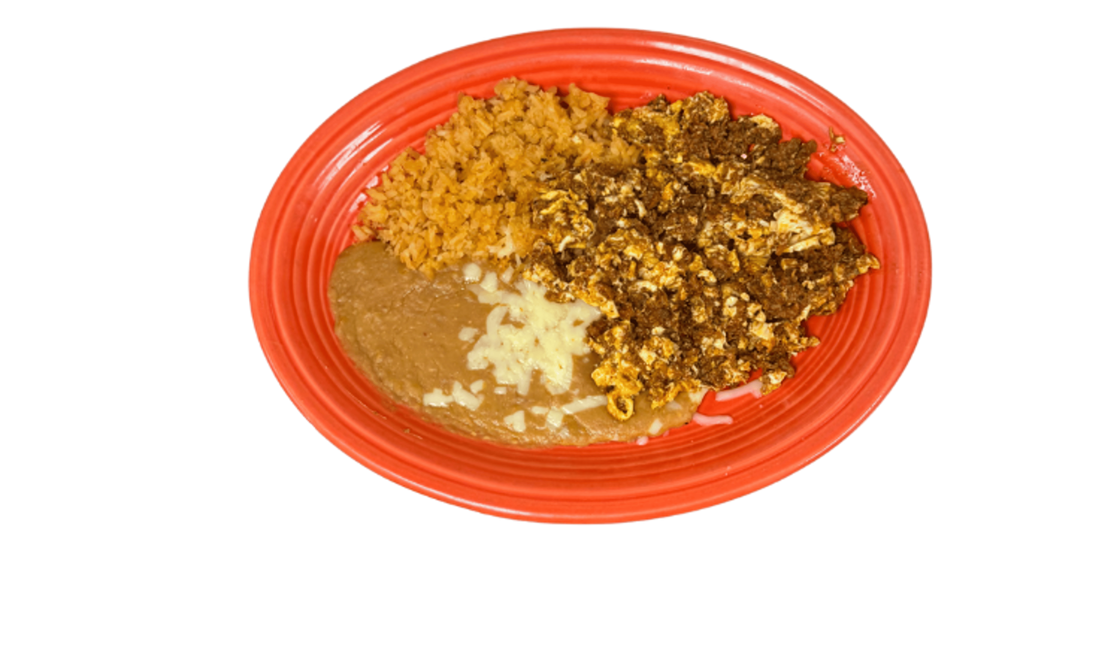 Lunch Eggs & Chorizo or Bacon.