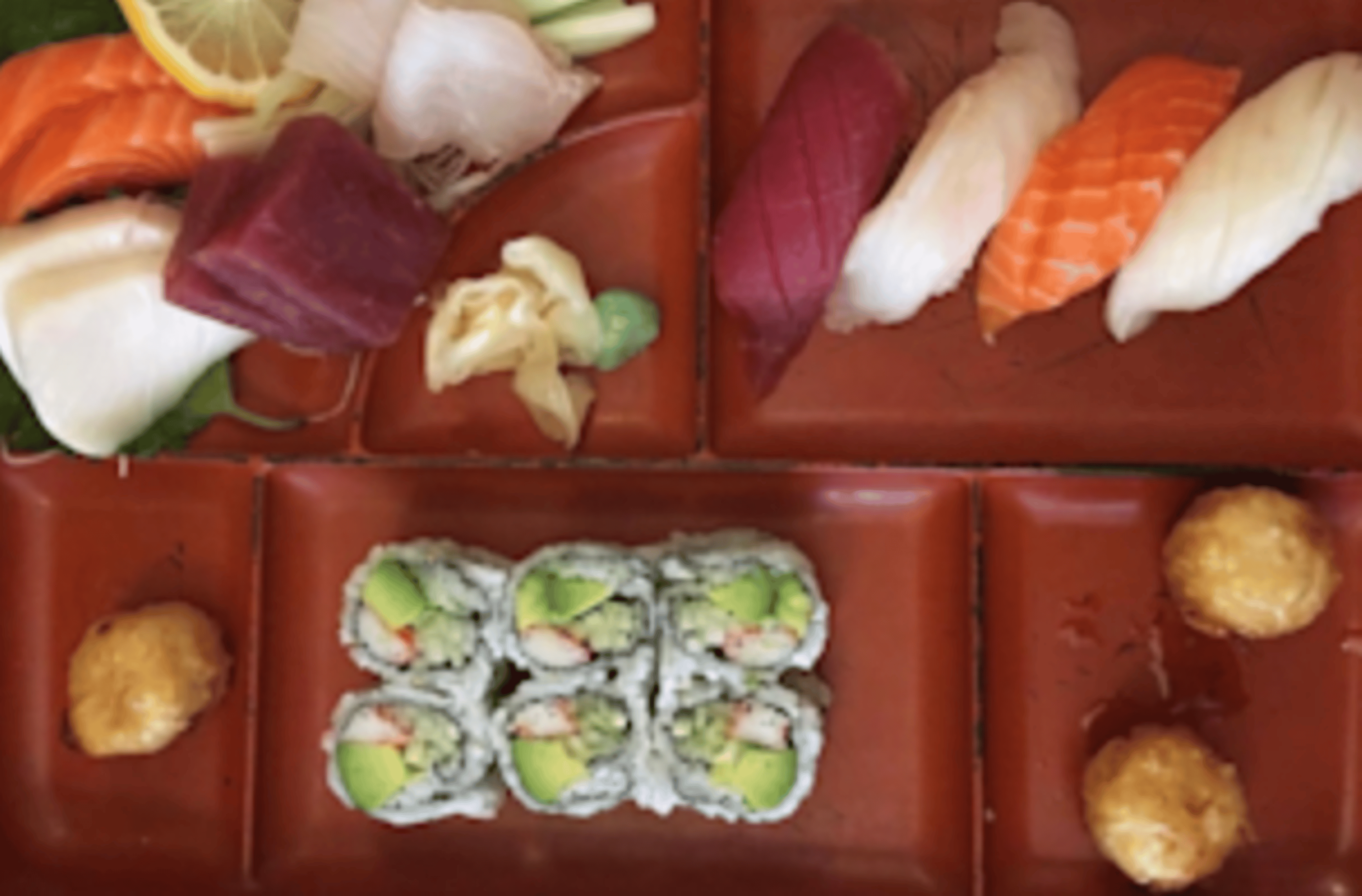 Sushi and Sashimi Lunch Bento.