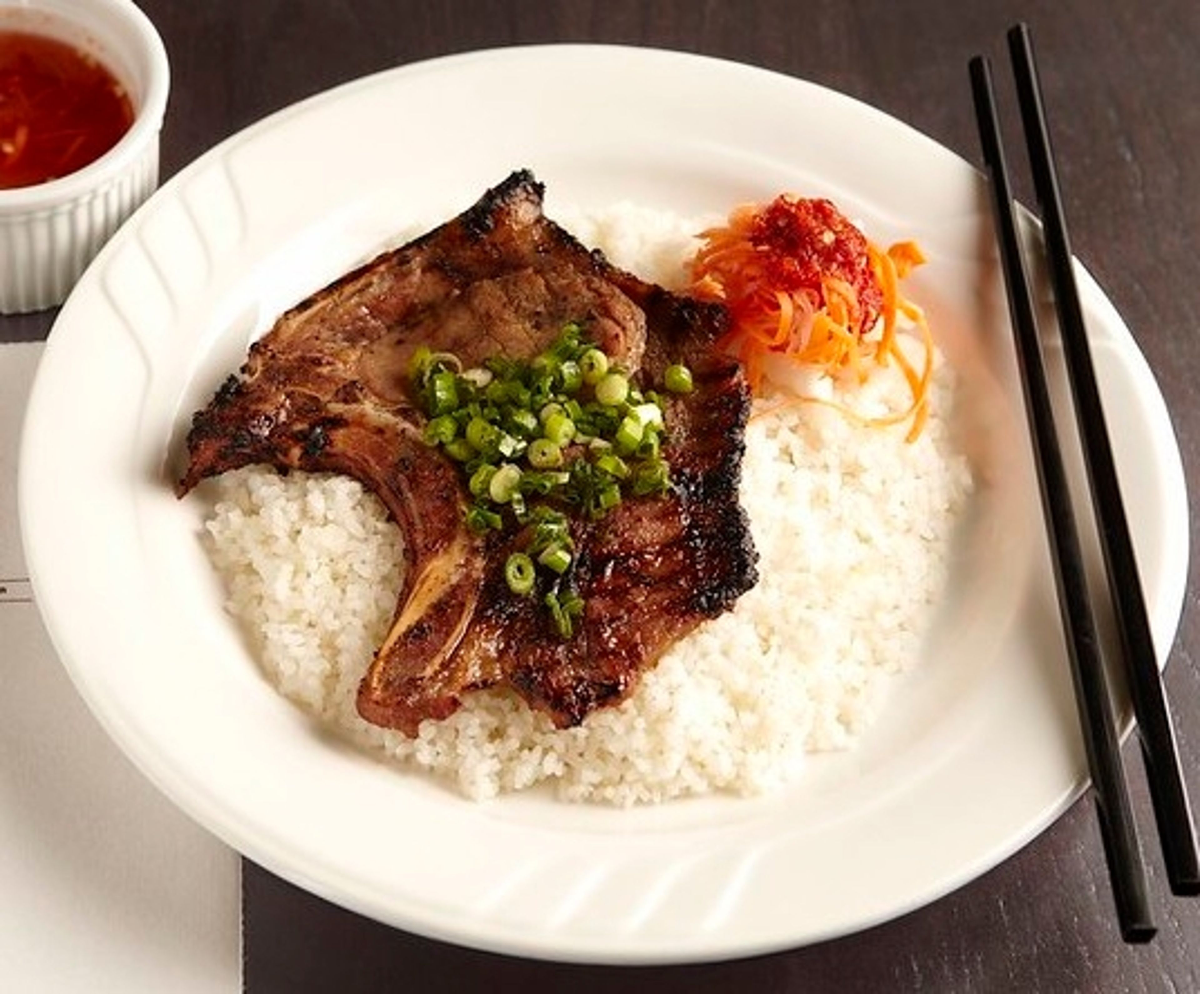 Pork Chops Broken Rice.