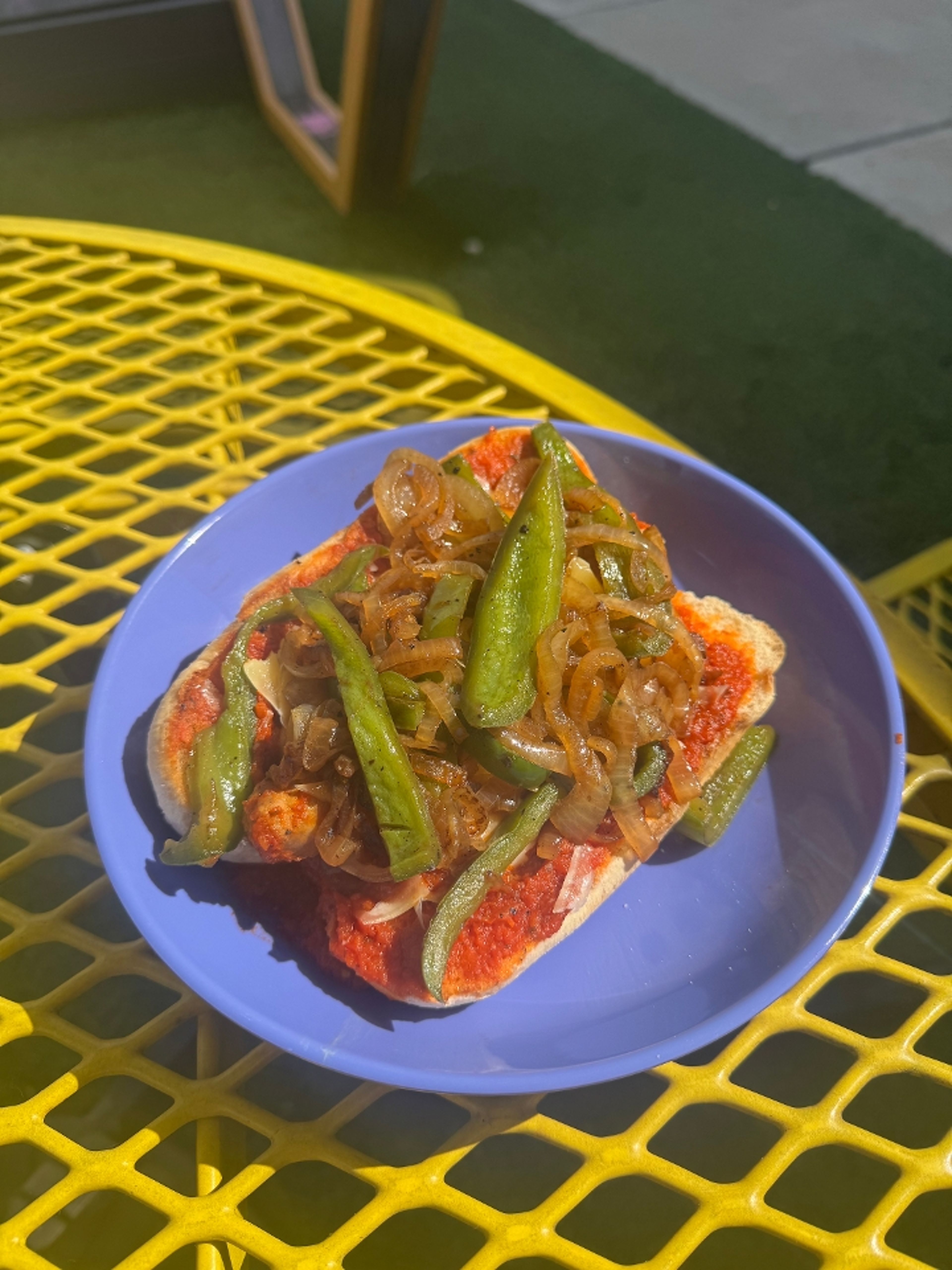 Italian Sausage Sandwich.