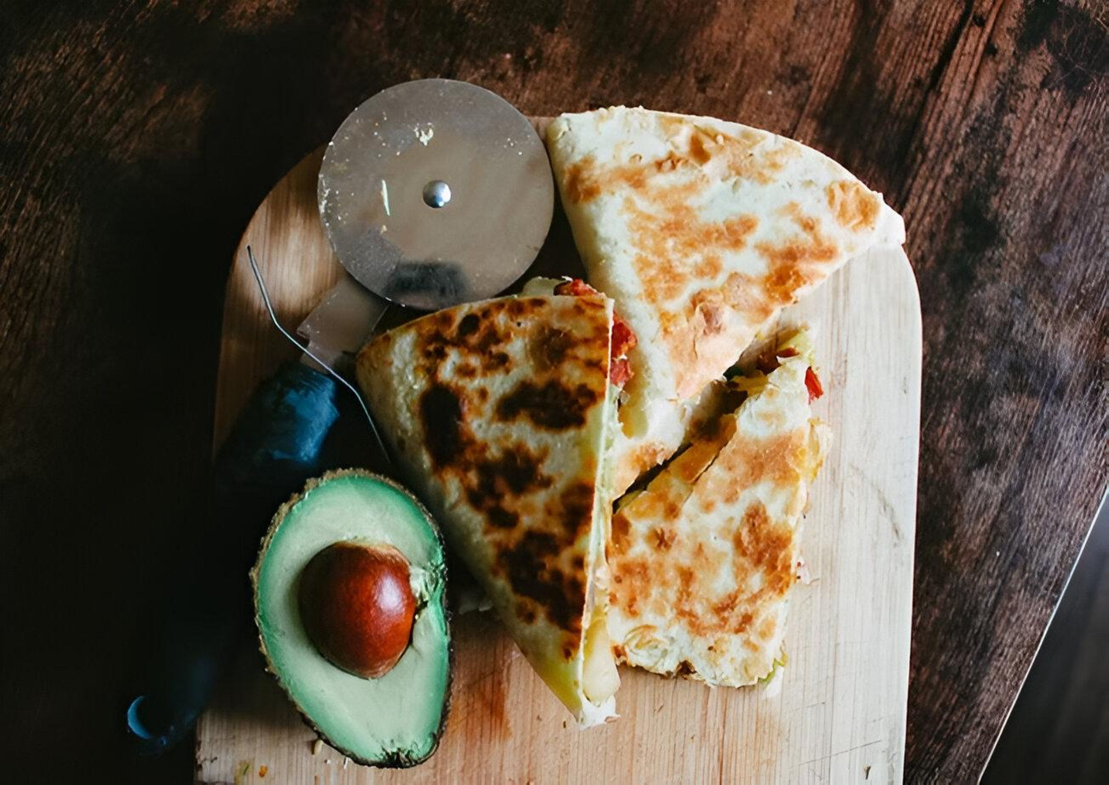 Sweet and spicy chicken Quesadillas.