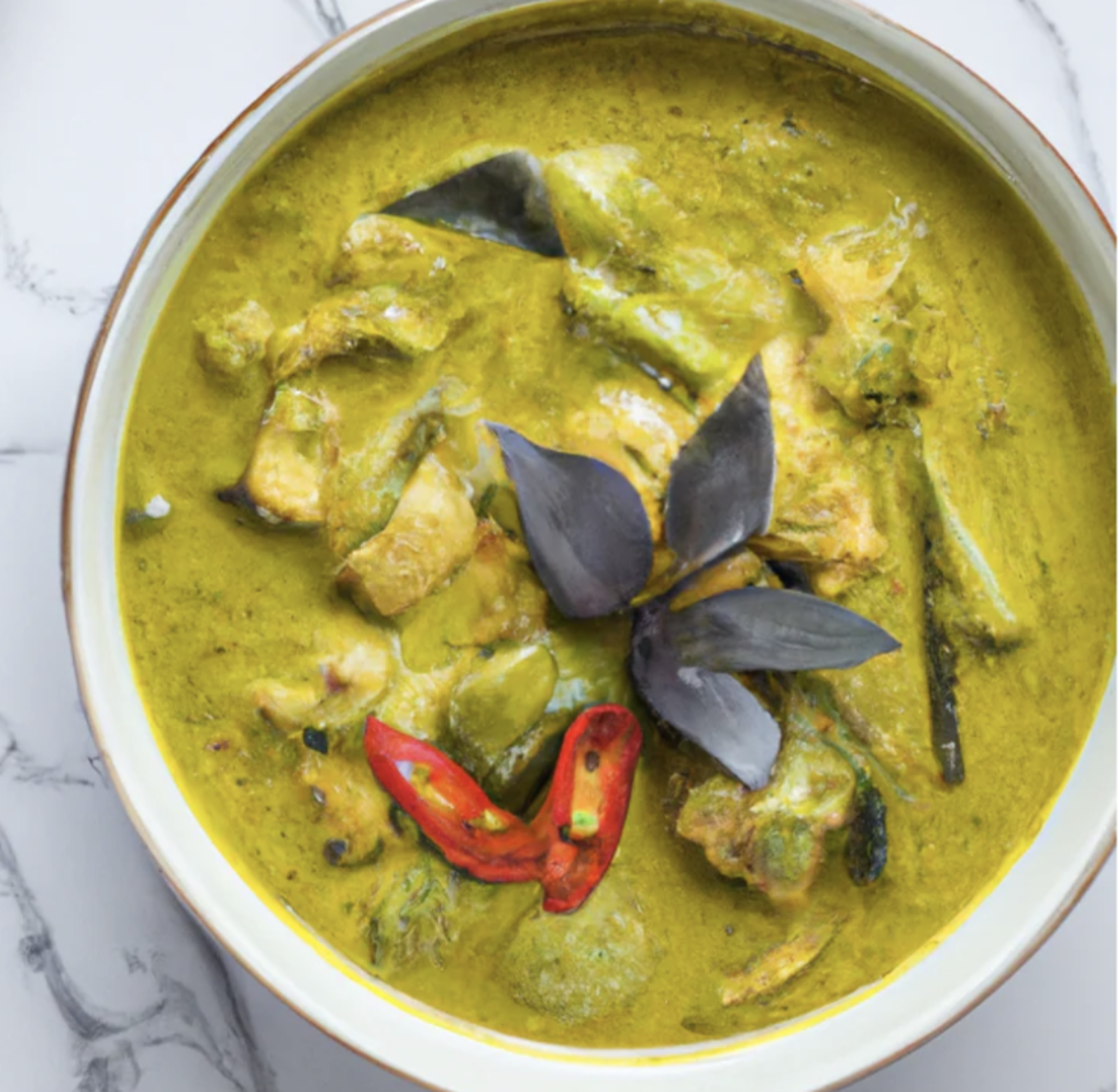 Green Curry with Rice.