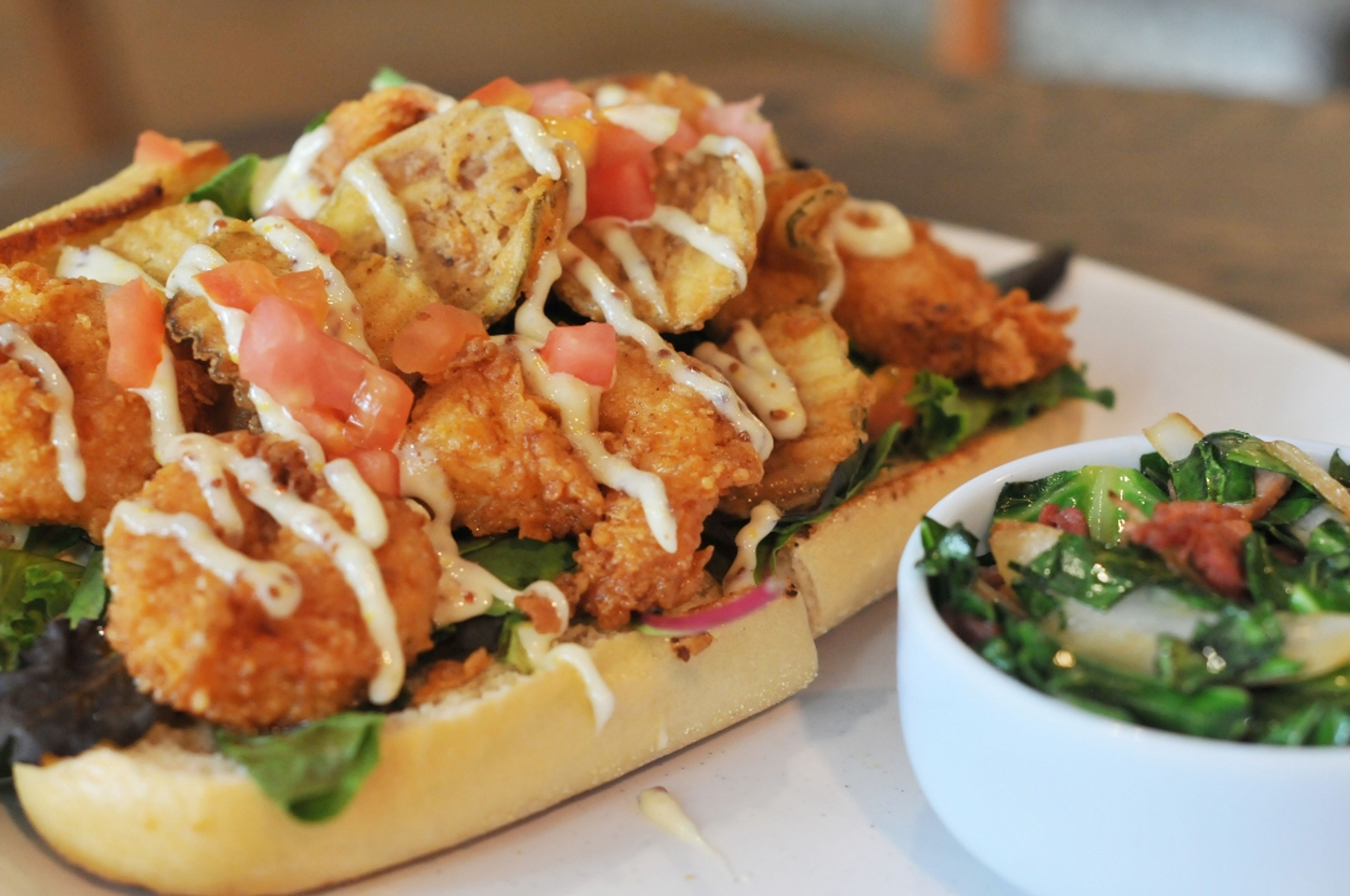 SHRIMP PO' BOY.