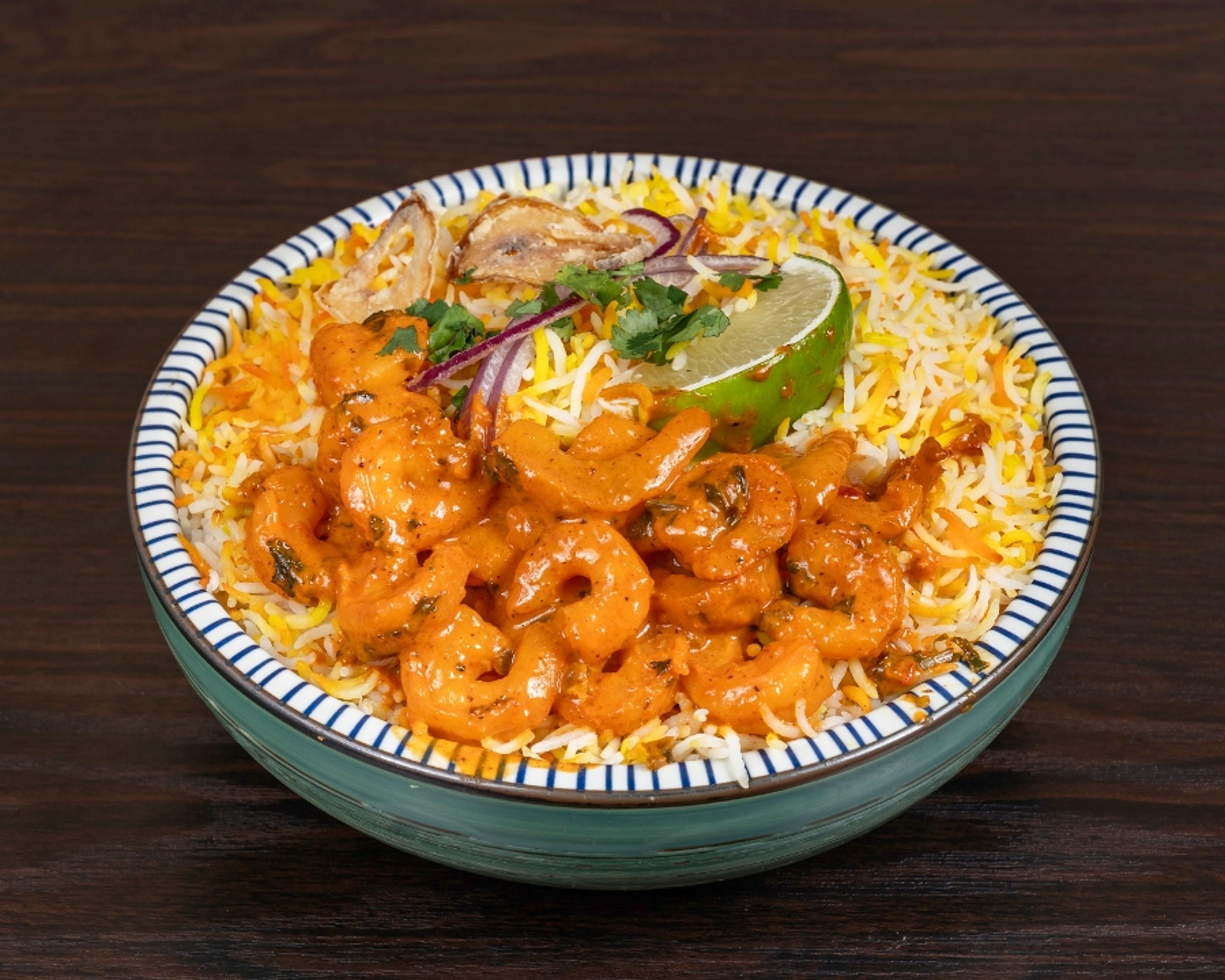 Shrimp Biryani.