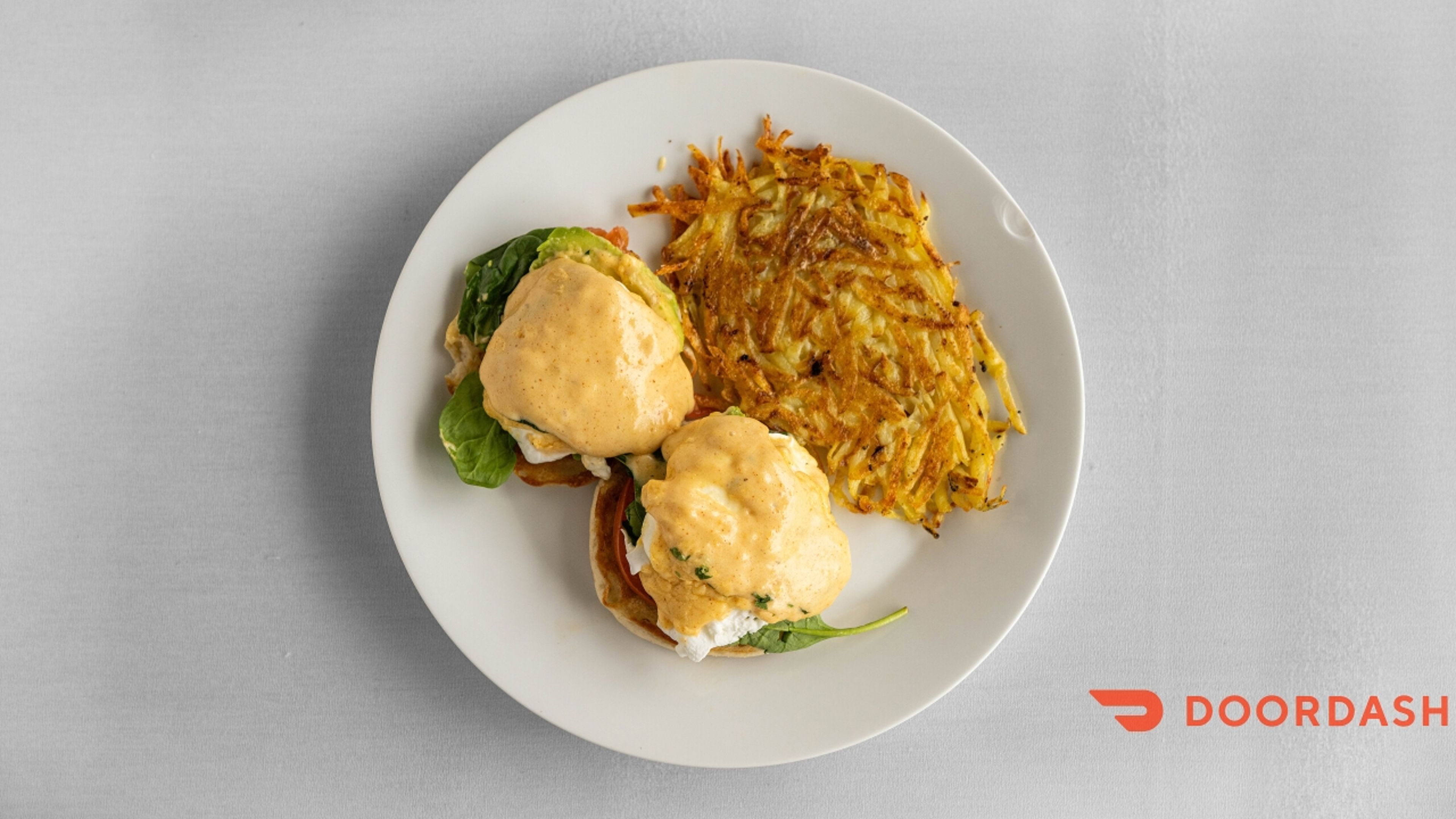 Spinach and Tomato Benedicts.