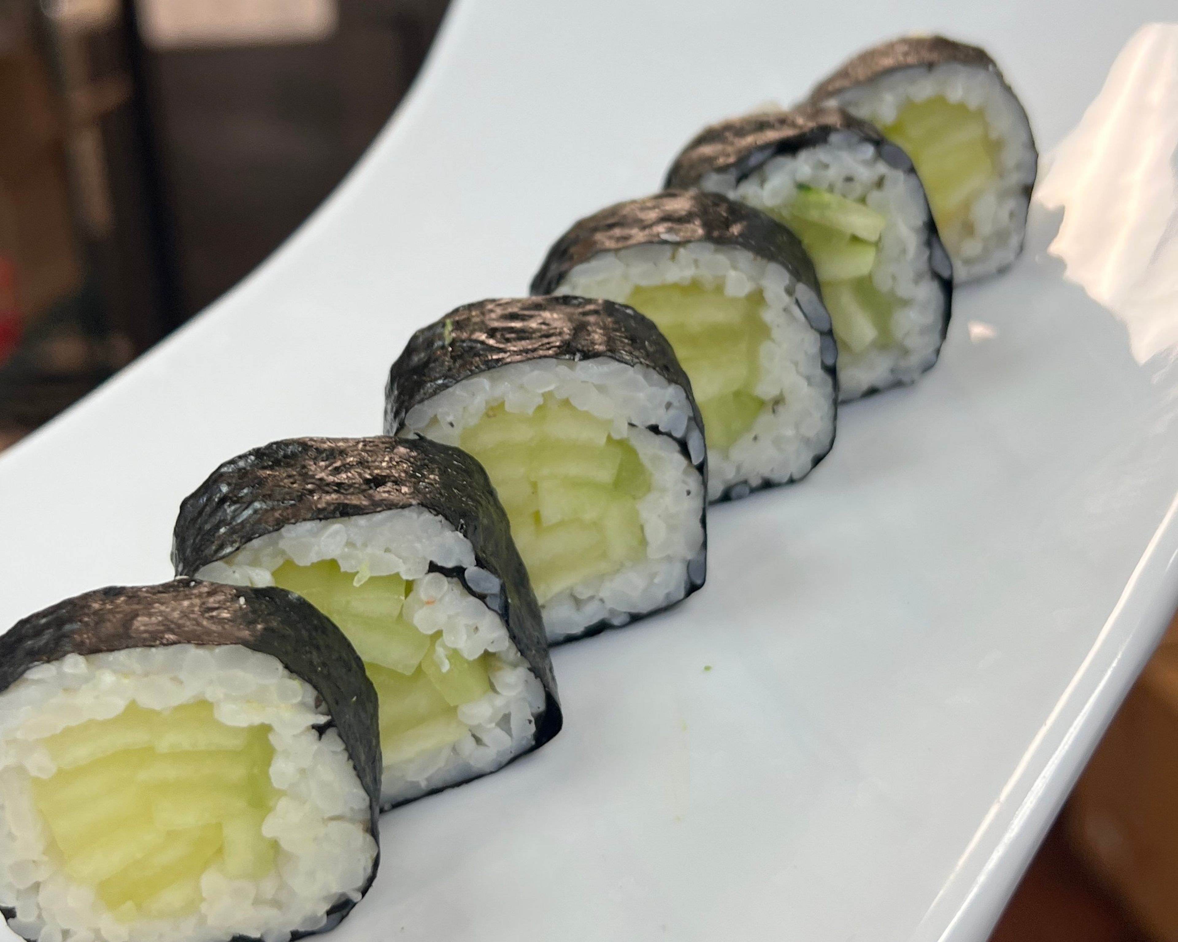 Cucumber+avocado roll.