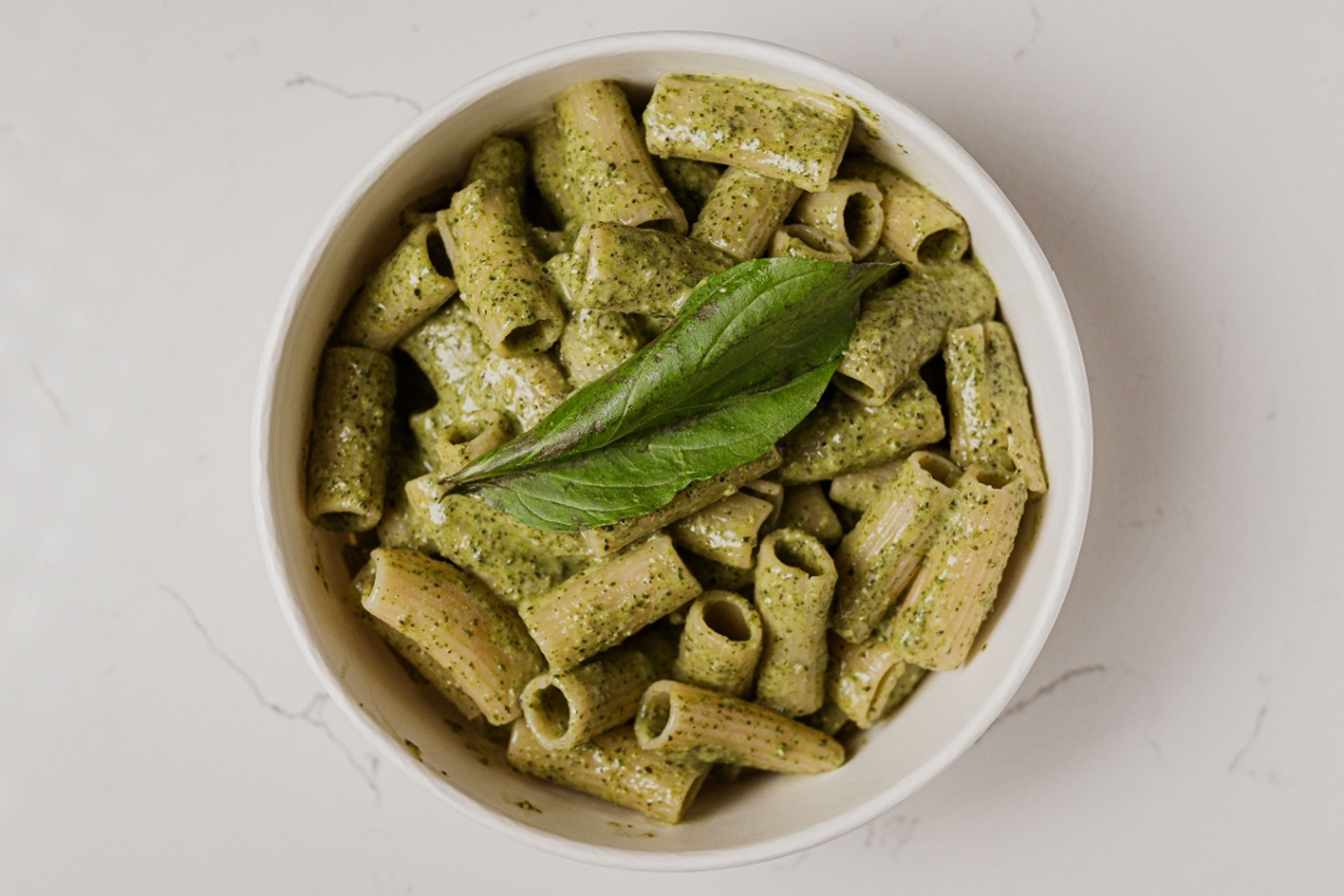 Rigatoni Pesto.