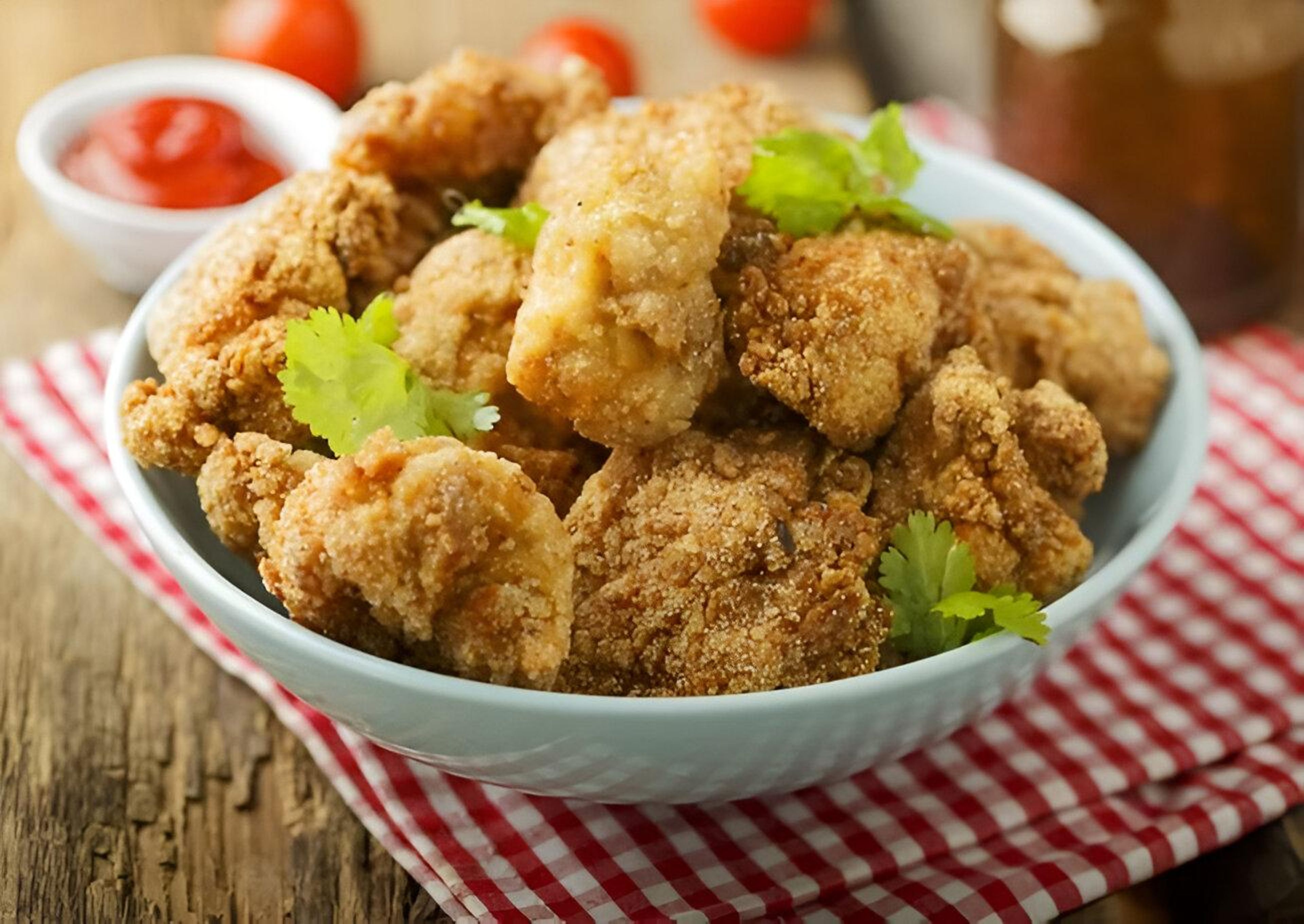 Chicken finger dinner 5 pieces.