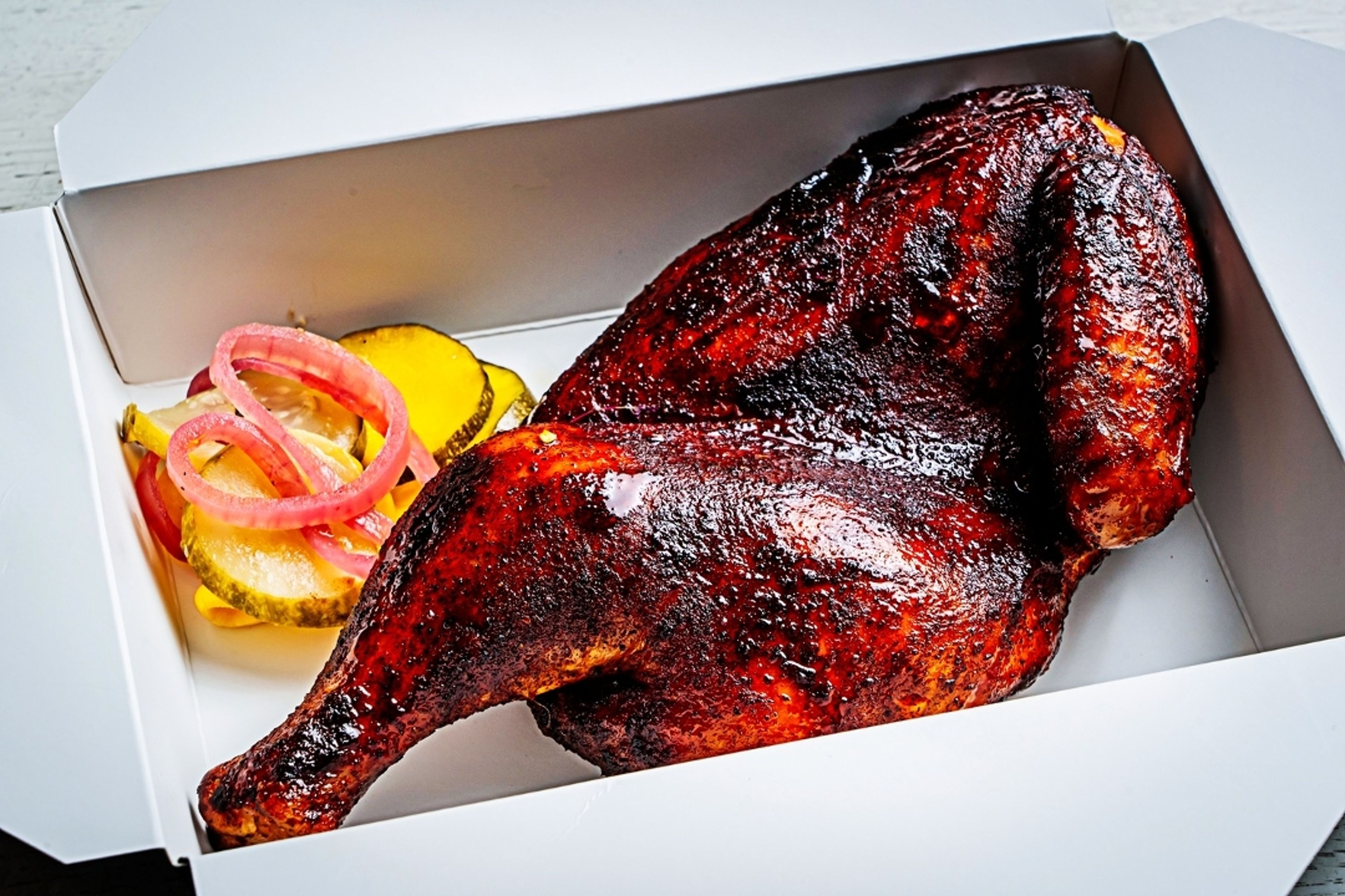 ¼ Slow Smoked Chicken (GF).