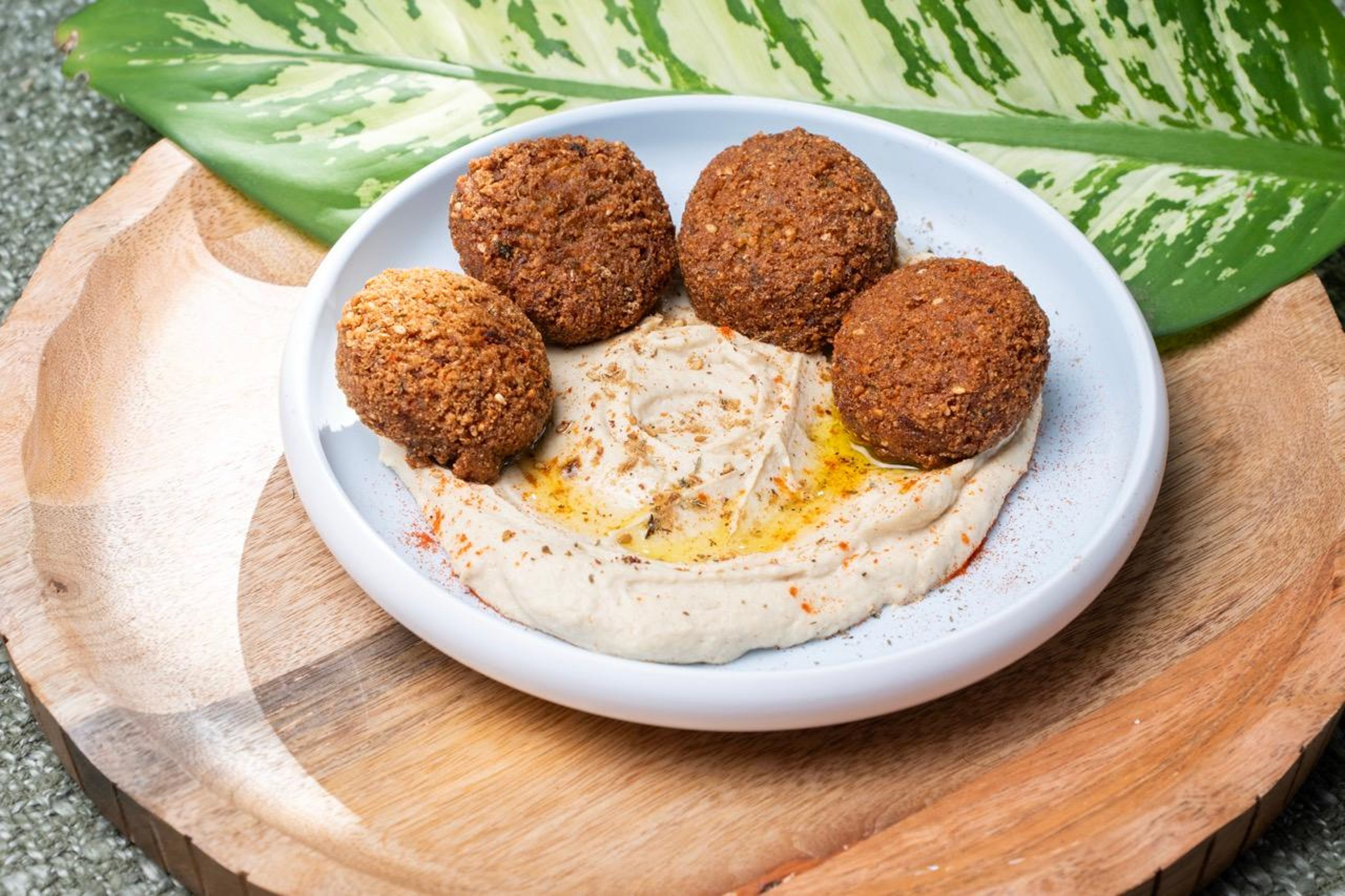 Falafel with Hummus.
