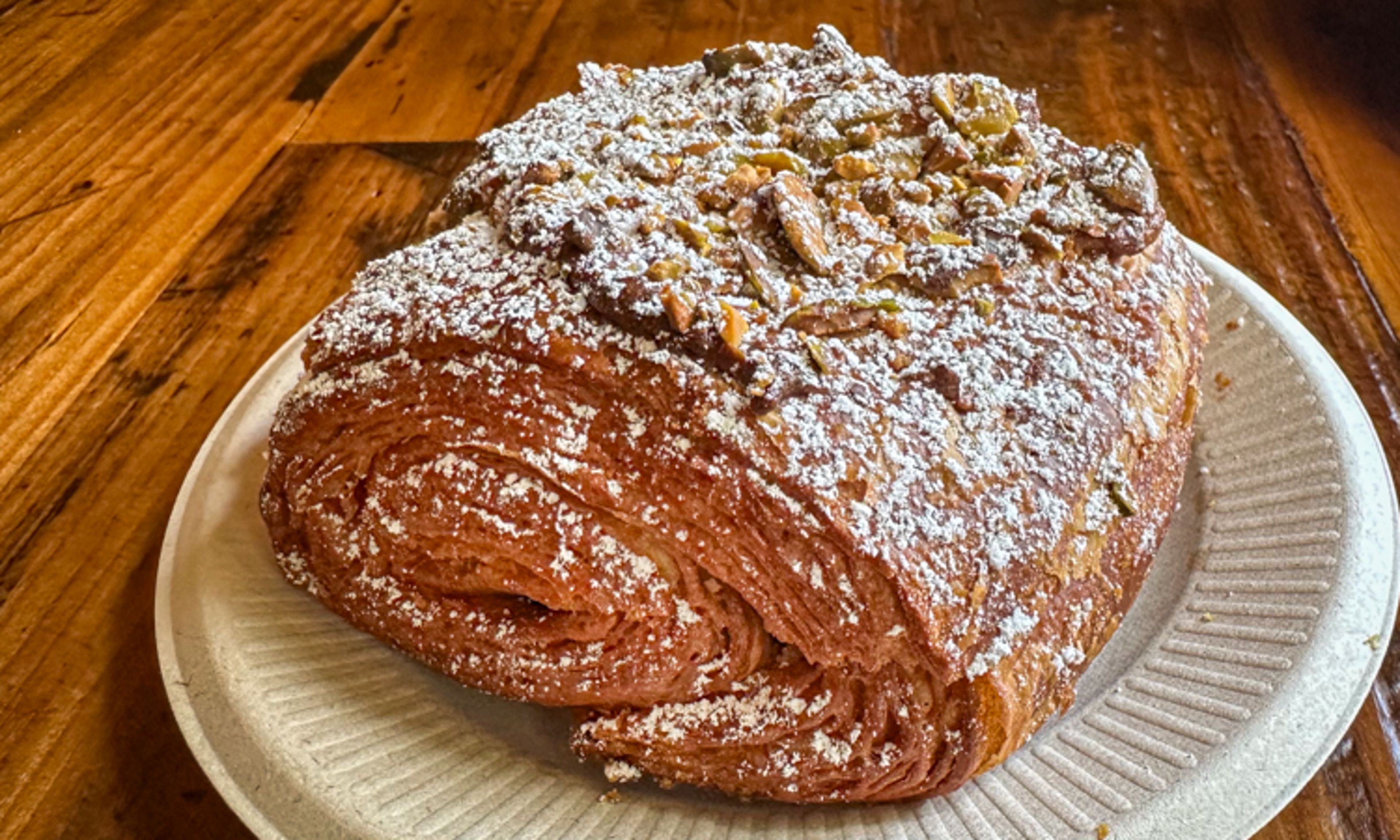 Chocolate Pistachio Croissant.