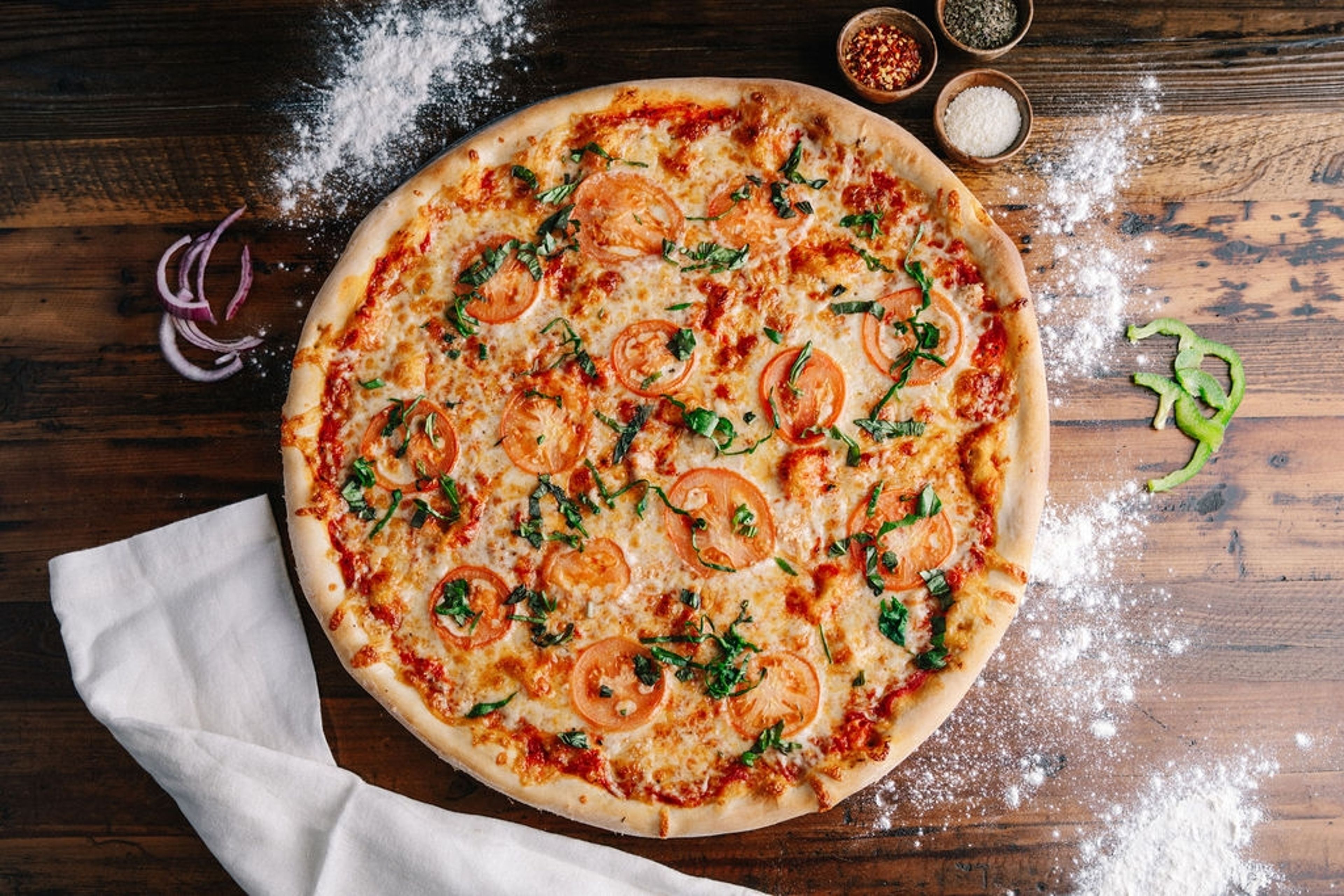 18" Neopolitan Pizza.