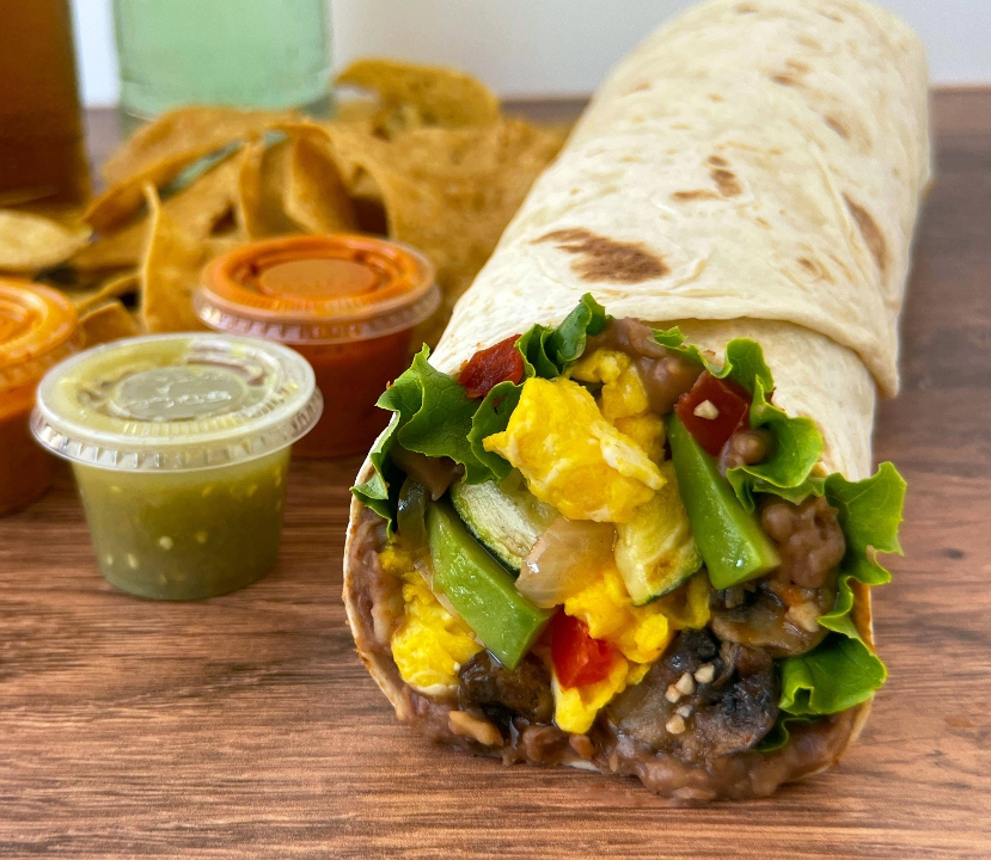 #13 Veggie Break Burrito Loco Combo.