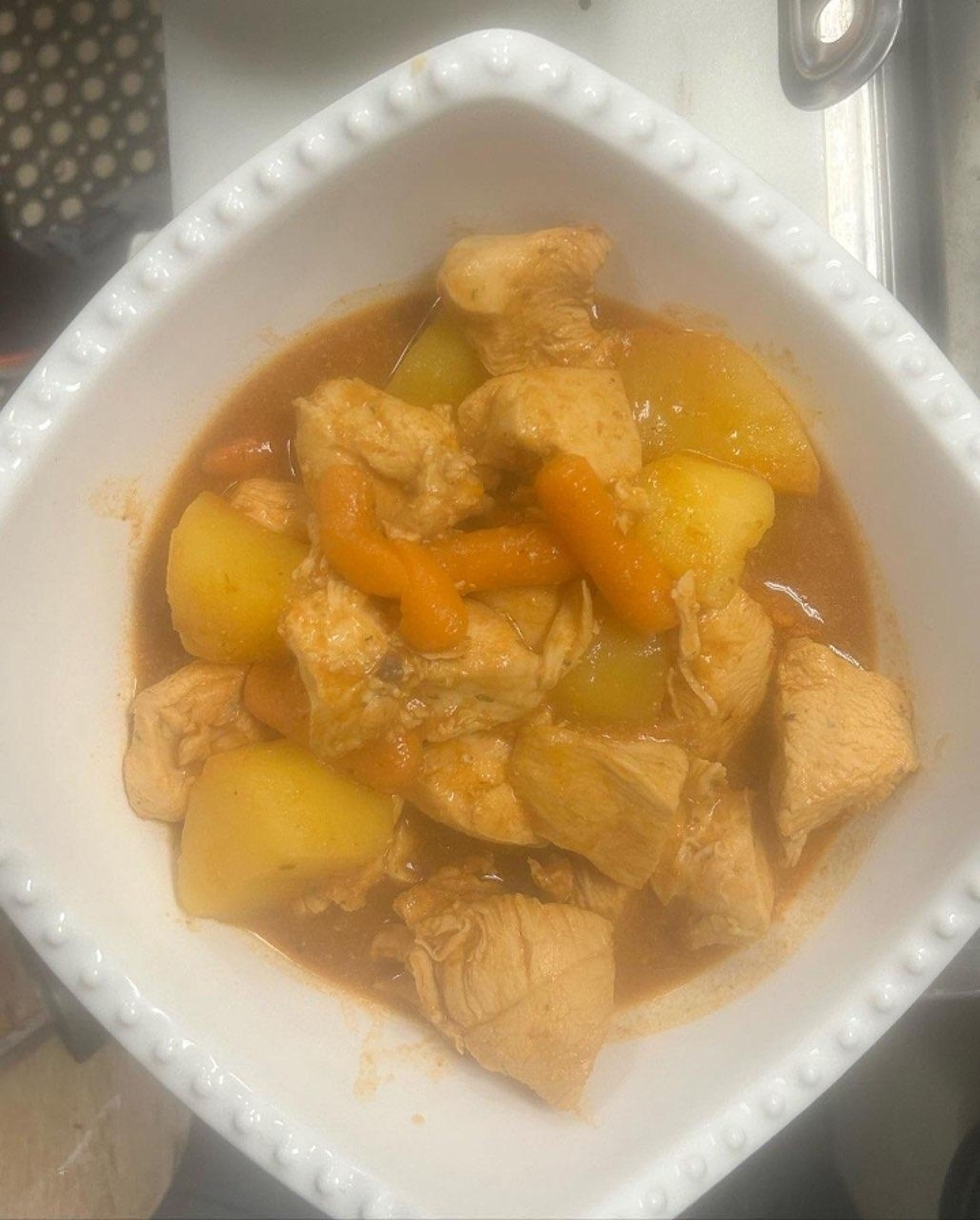Pollo Guisado side.