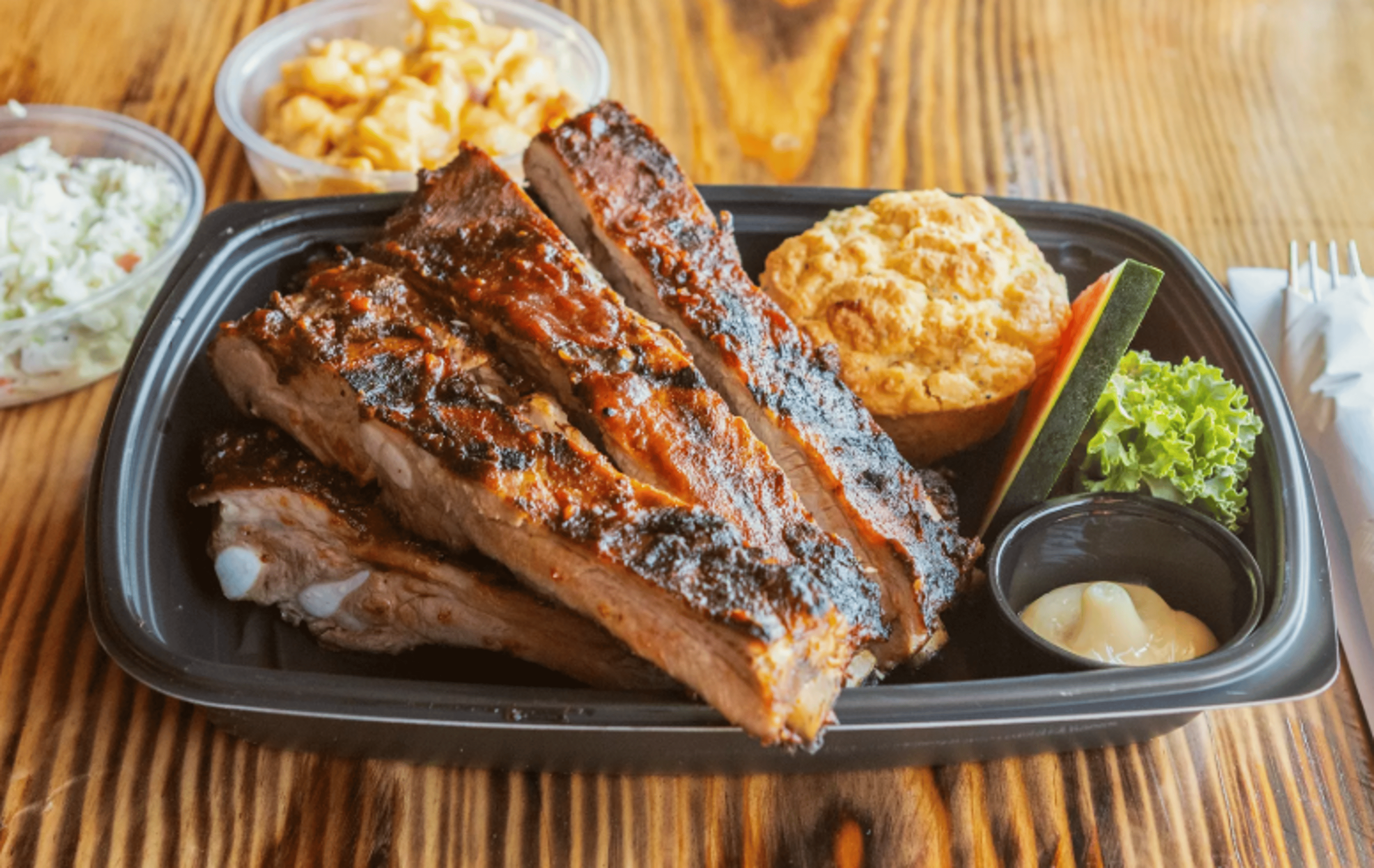 Half Rack pork ribs.