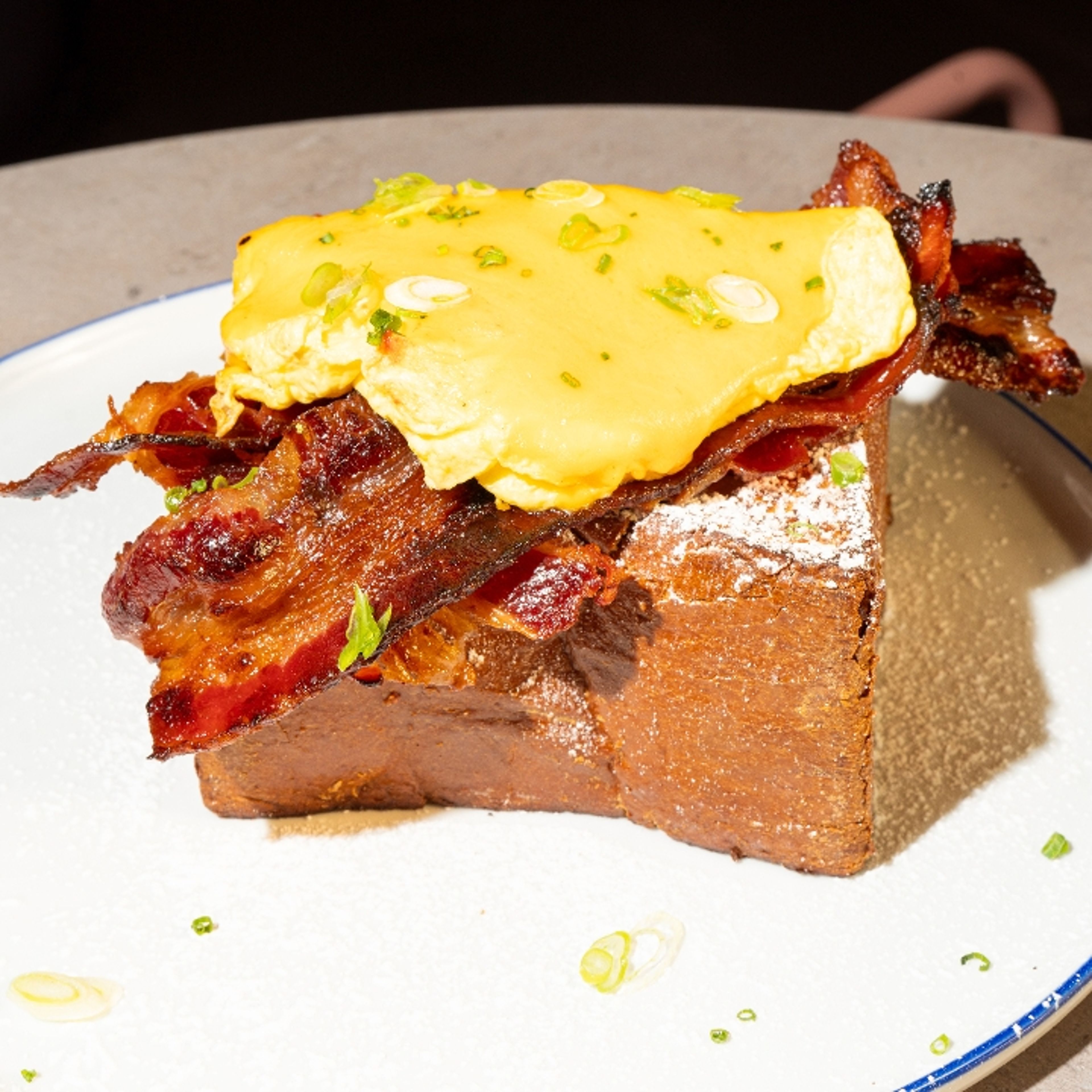 French Toast Bacon Egg & Cheese.