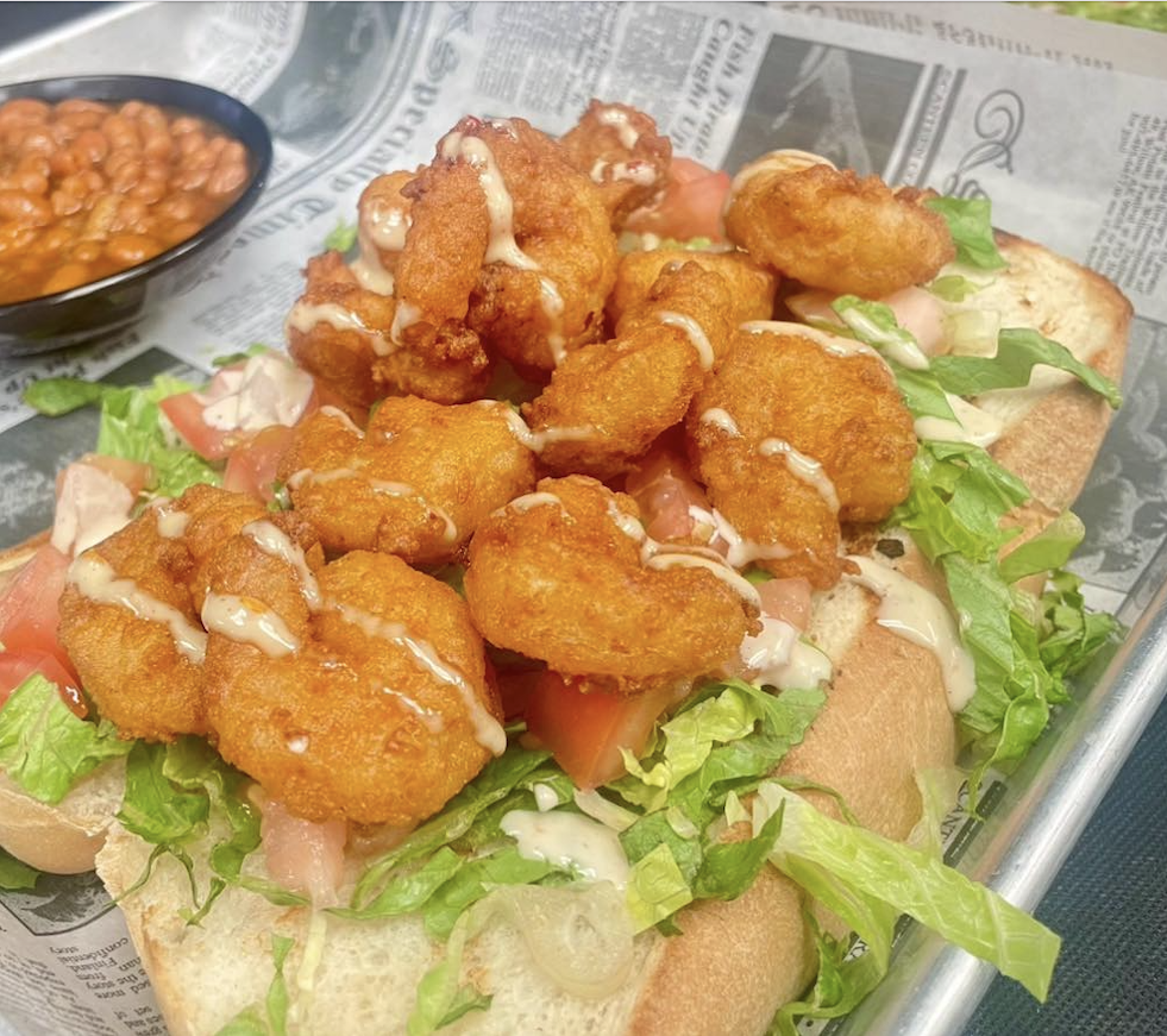 Fried Shrimp Po'Boy.