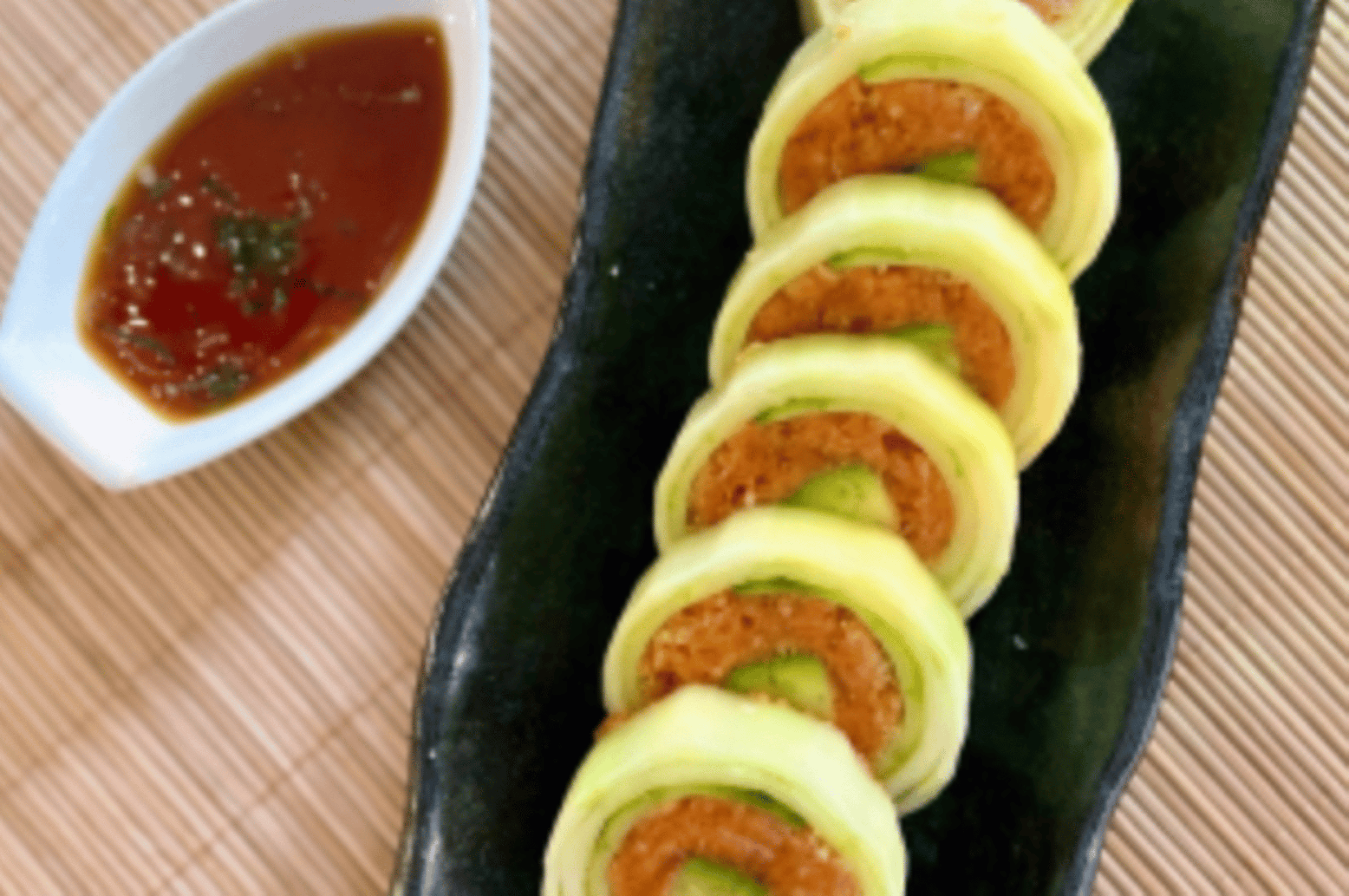 Spicy Tuna avocado naruto.