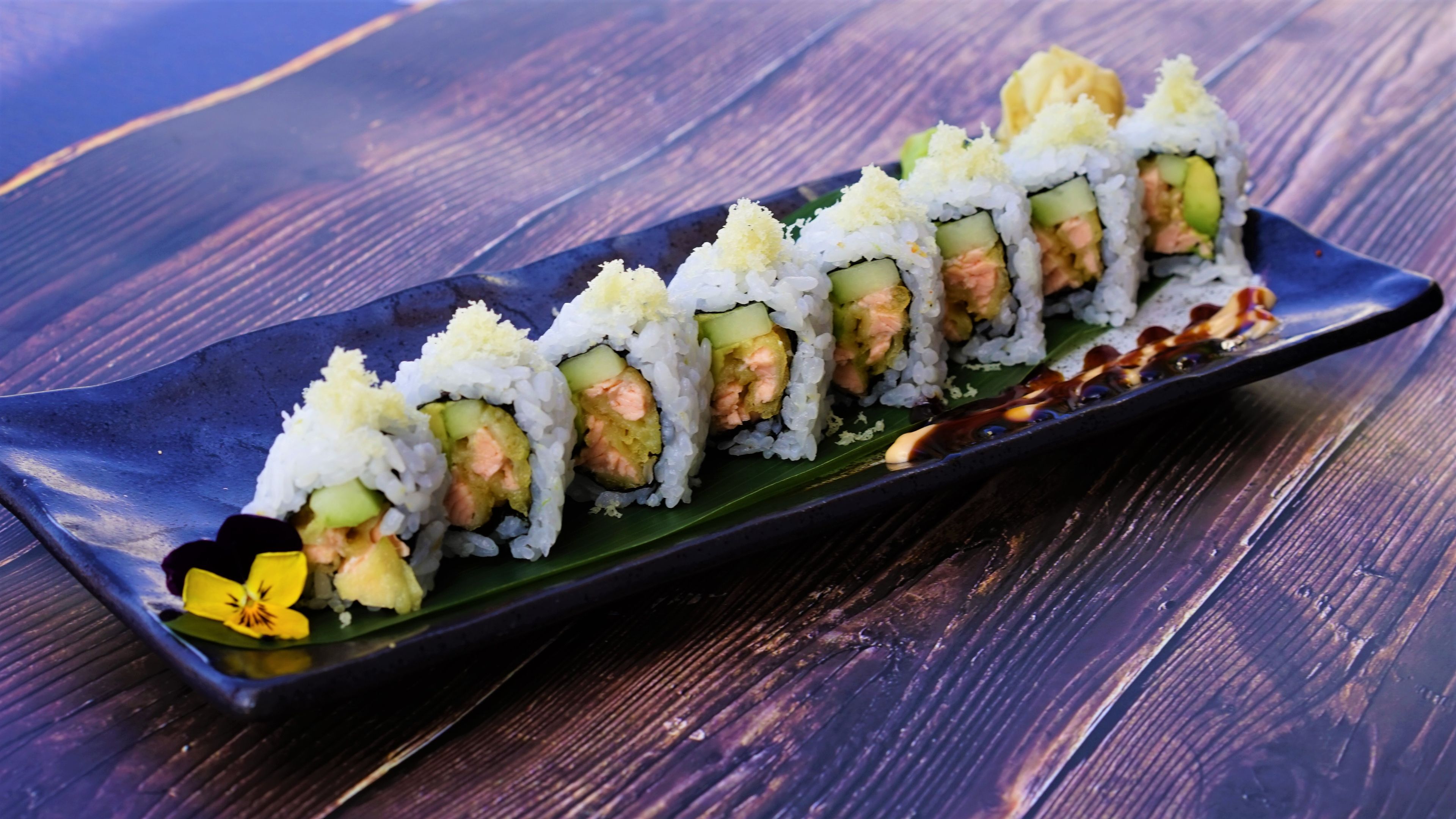 Salmon Tempura Roll.