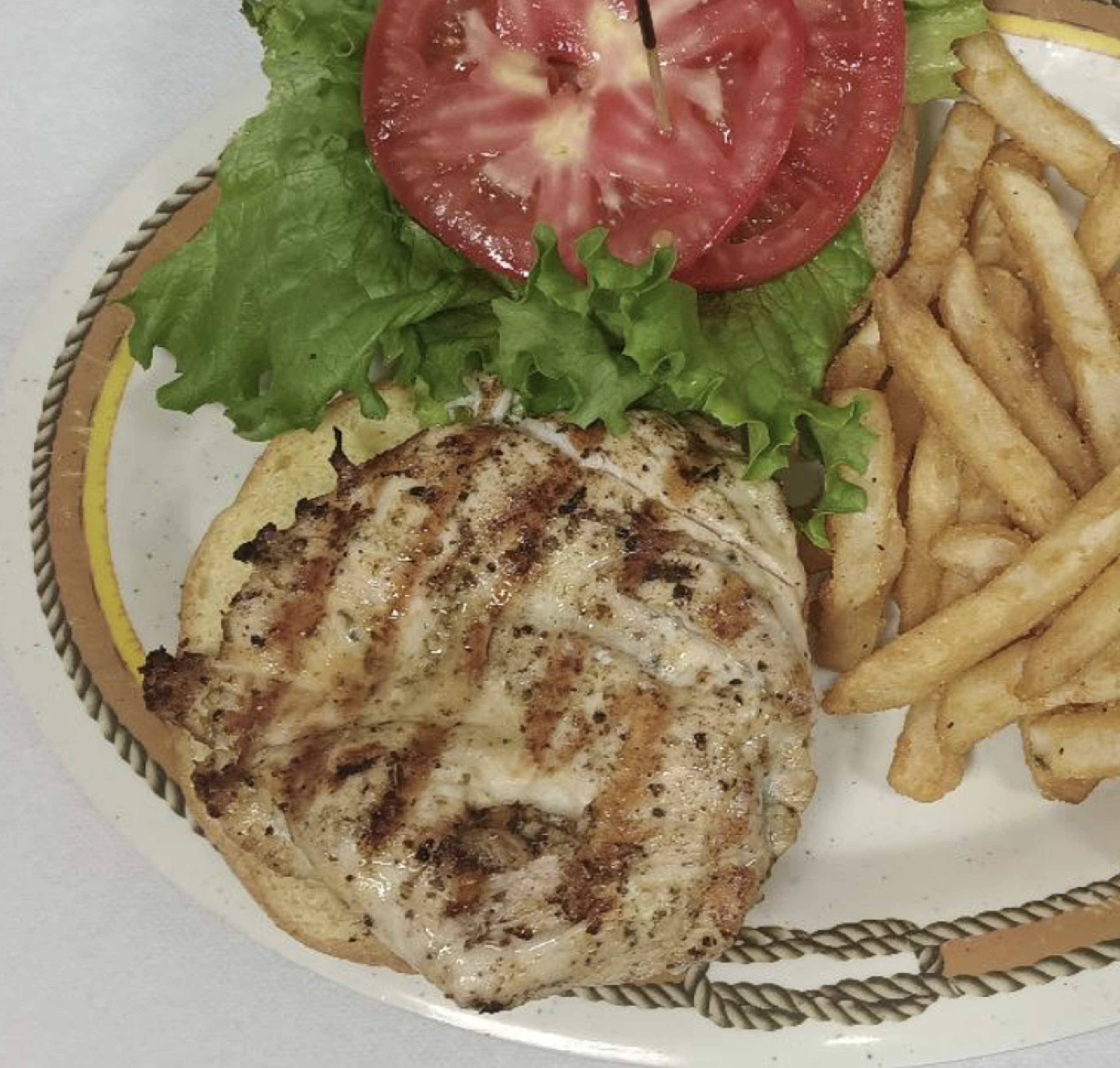 Grilled Chicken Sandwich.