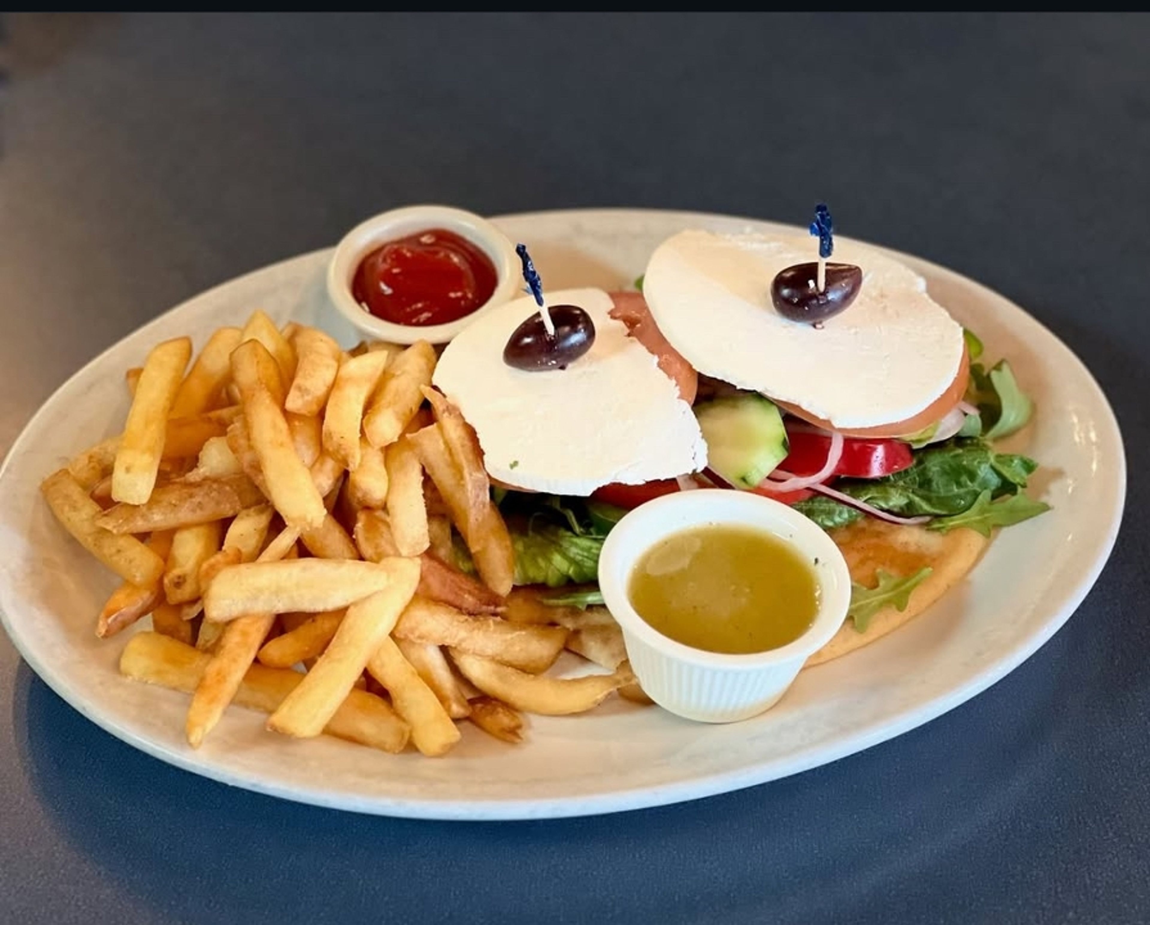 Veggie Greek Salad Pita.