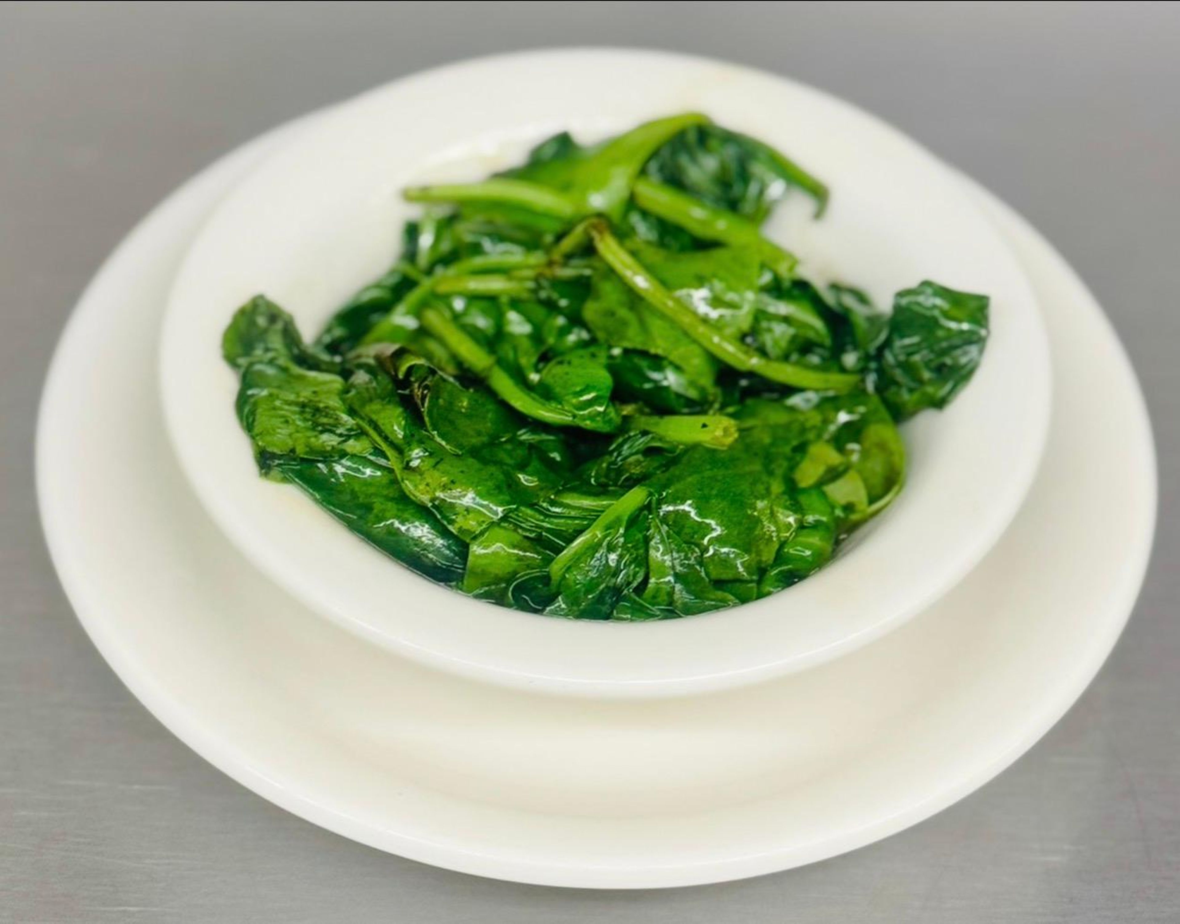 Side Sautéed Spinach.