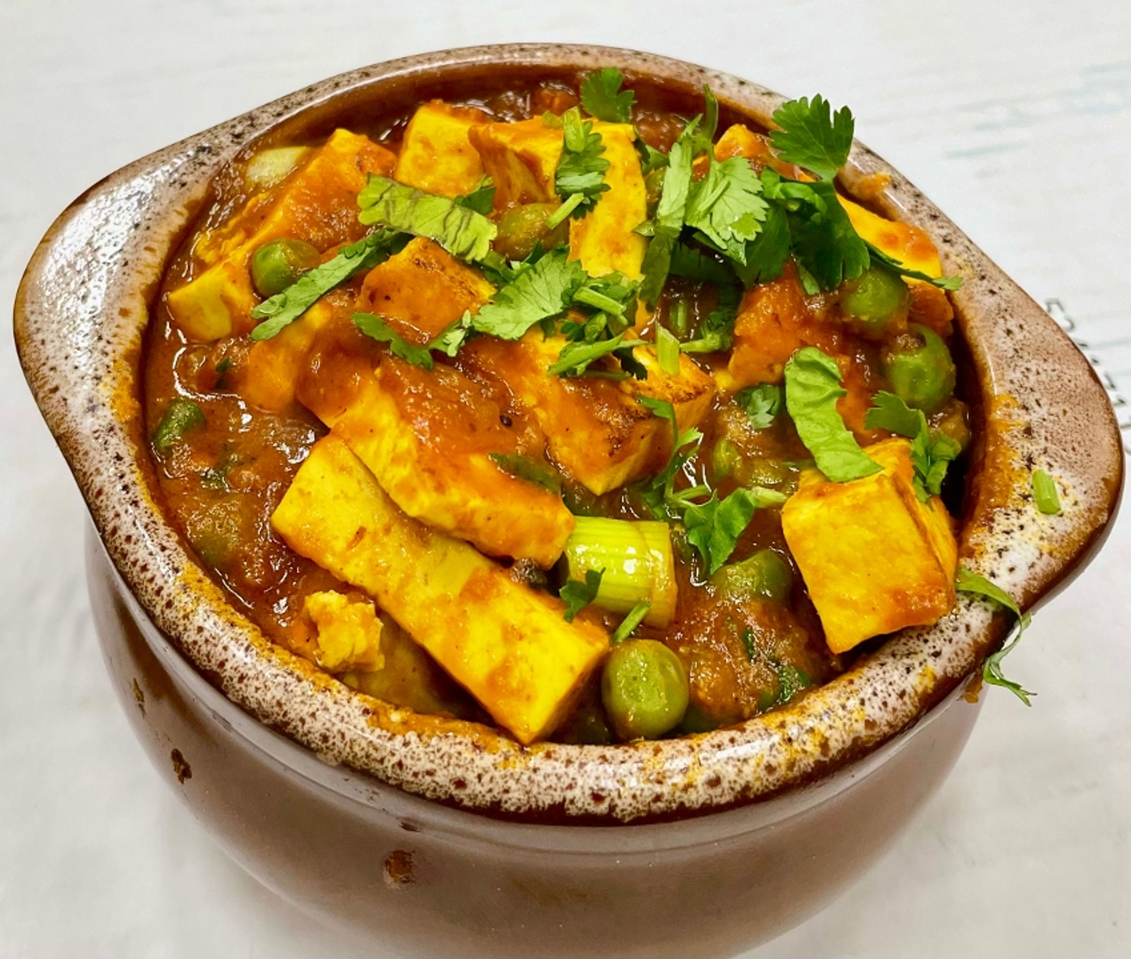Tofu Matar Curry.