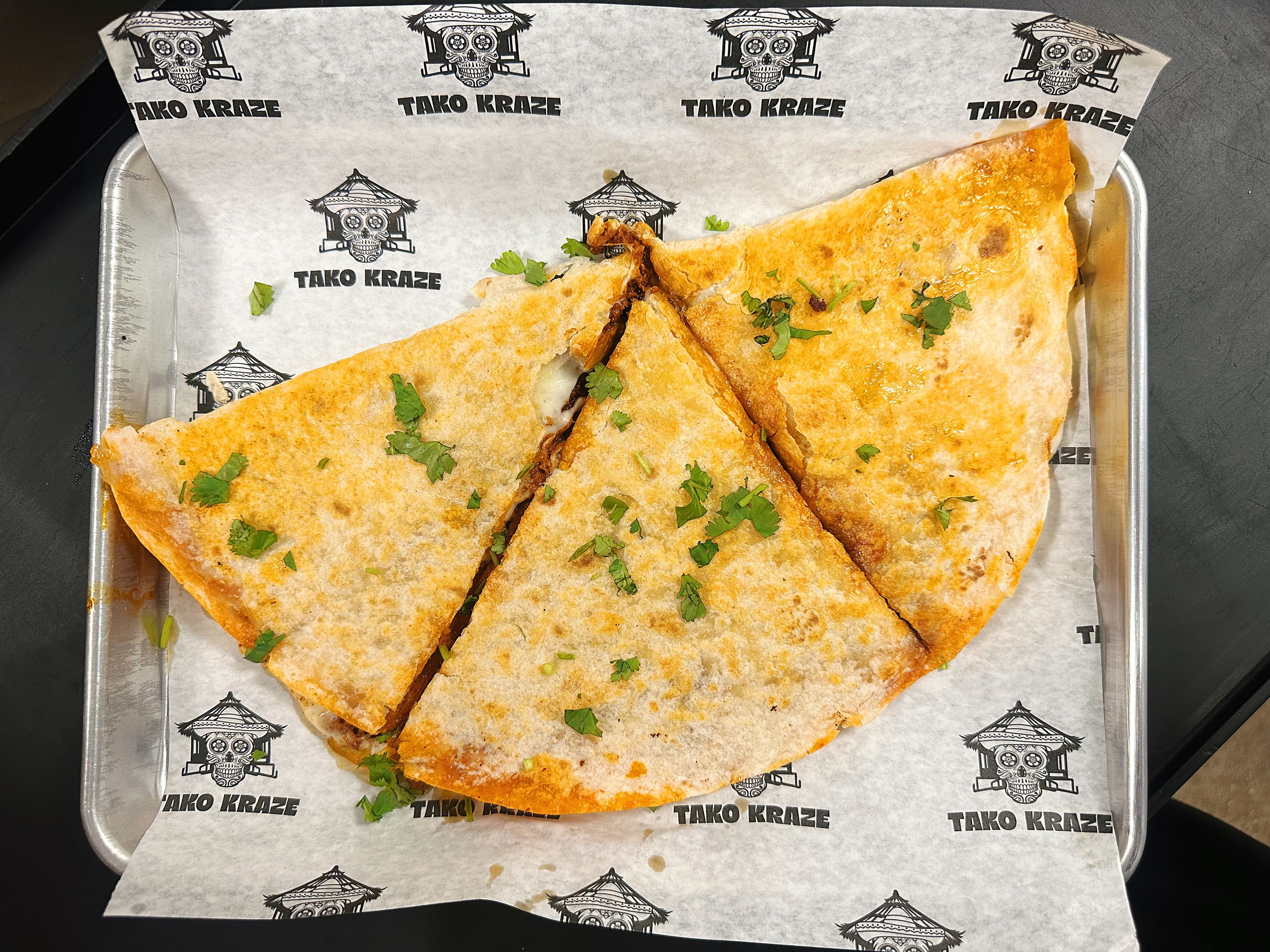 Quesadilla de Birria w/ Consome.