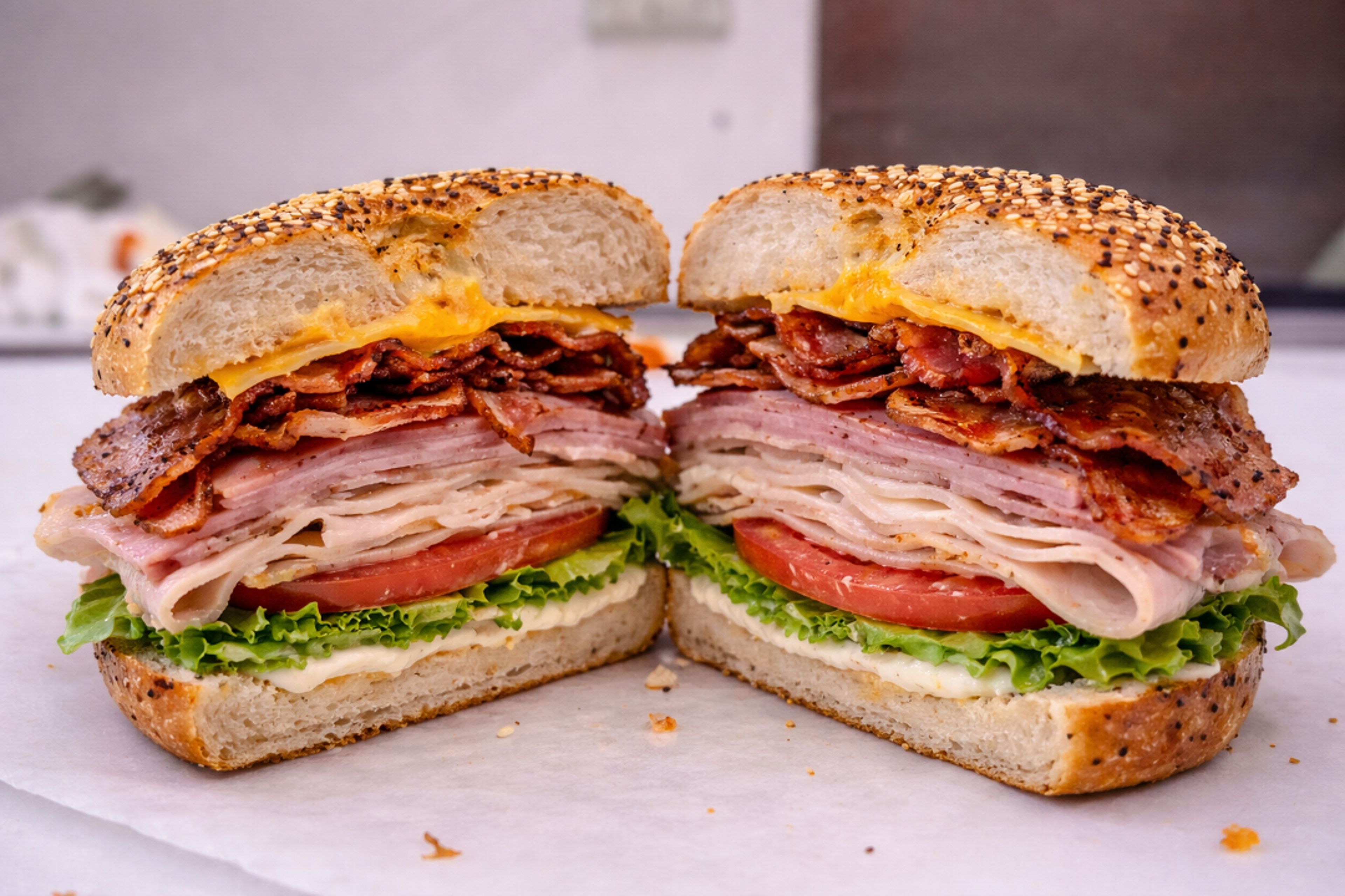 Club Sandwich Bagel.