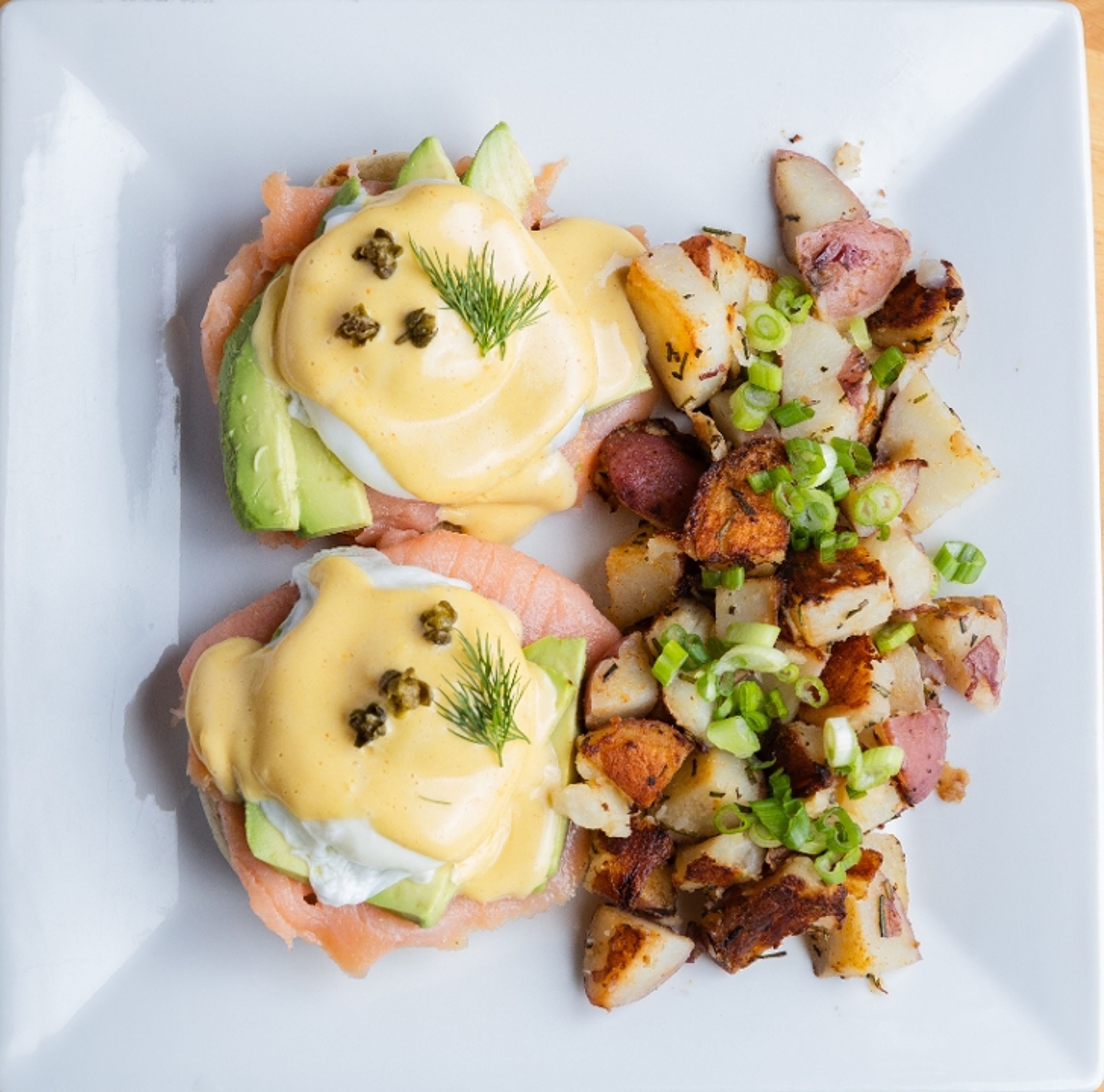 Smoked Salmon Benedict.
