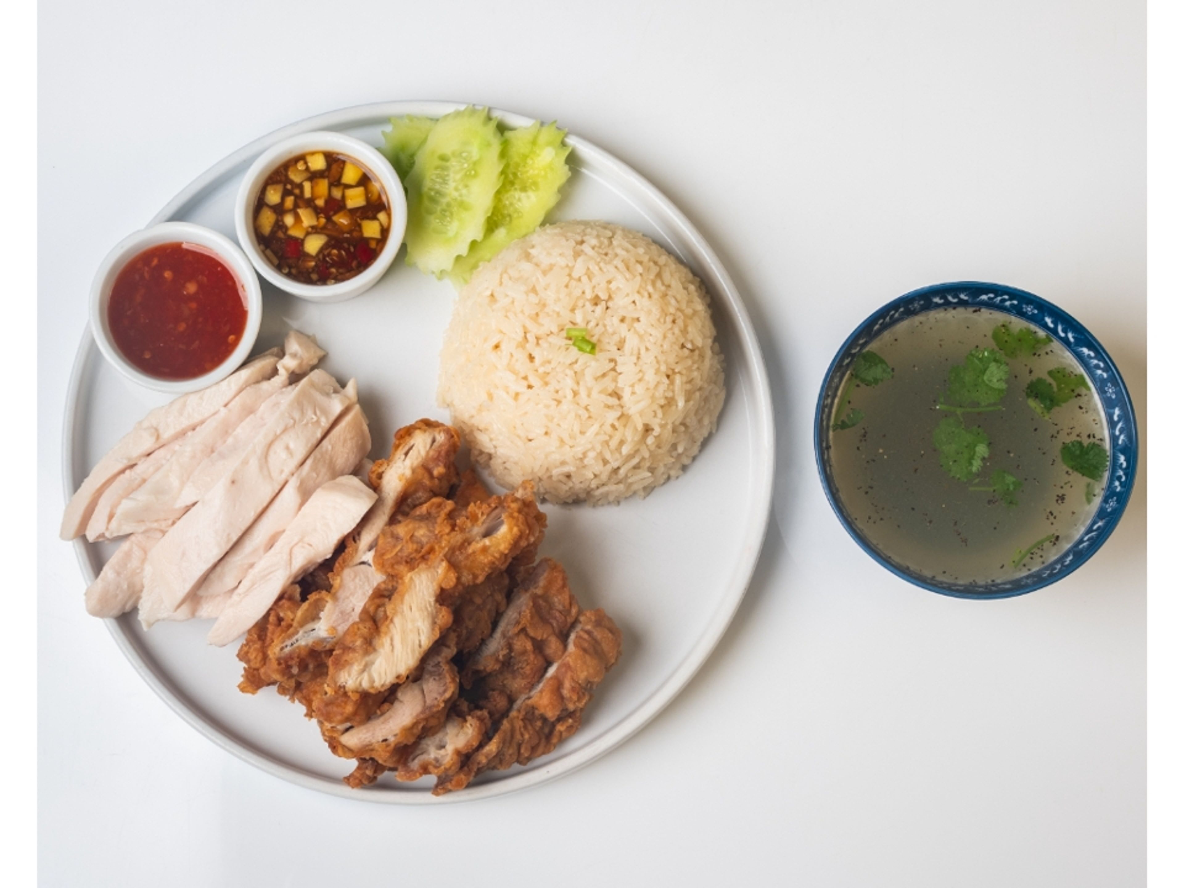 Chicken Combo with Ginger Rice.