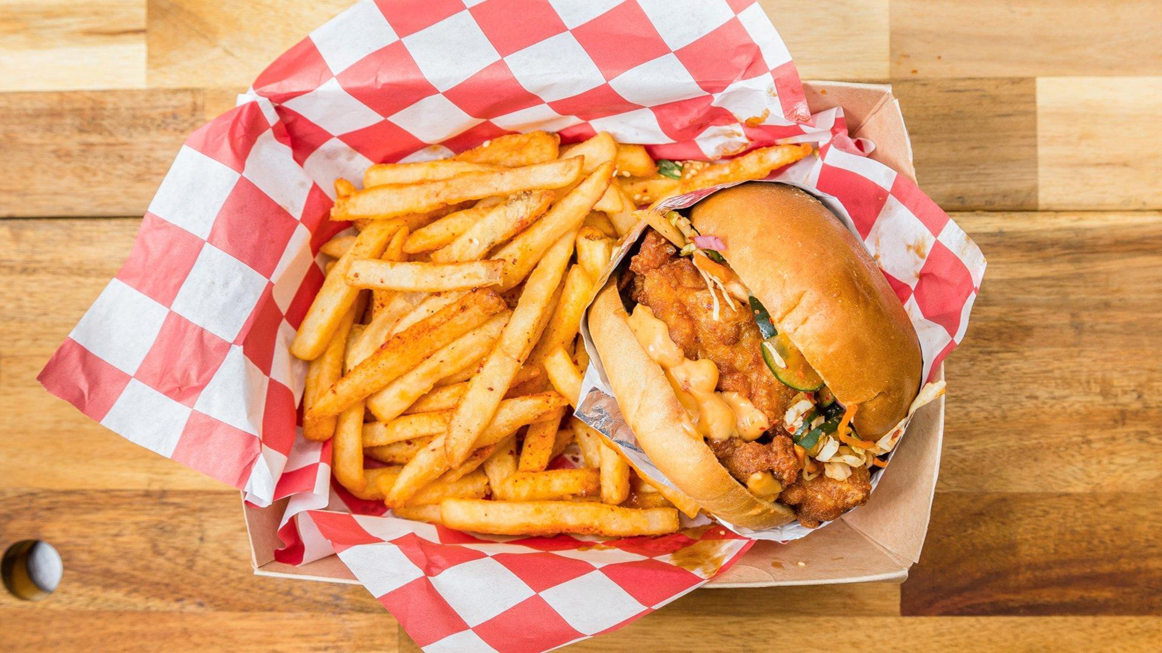 Combo - Fried Chicken Sandwich + Fries.