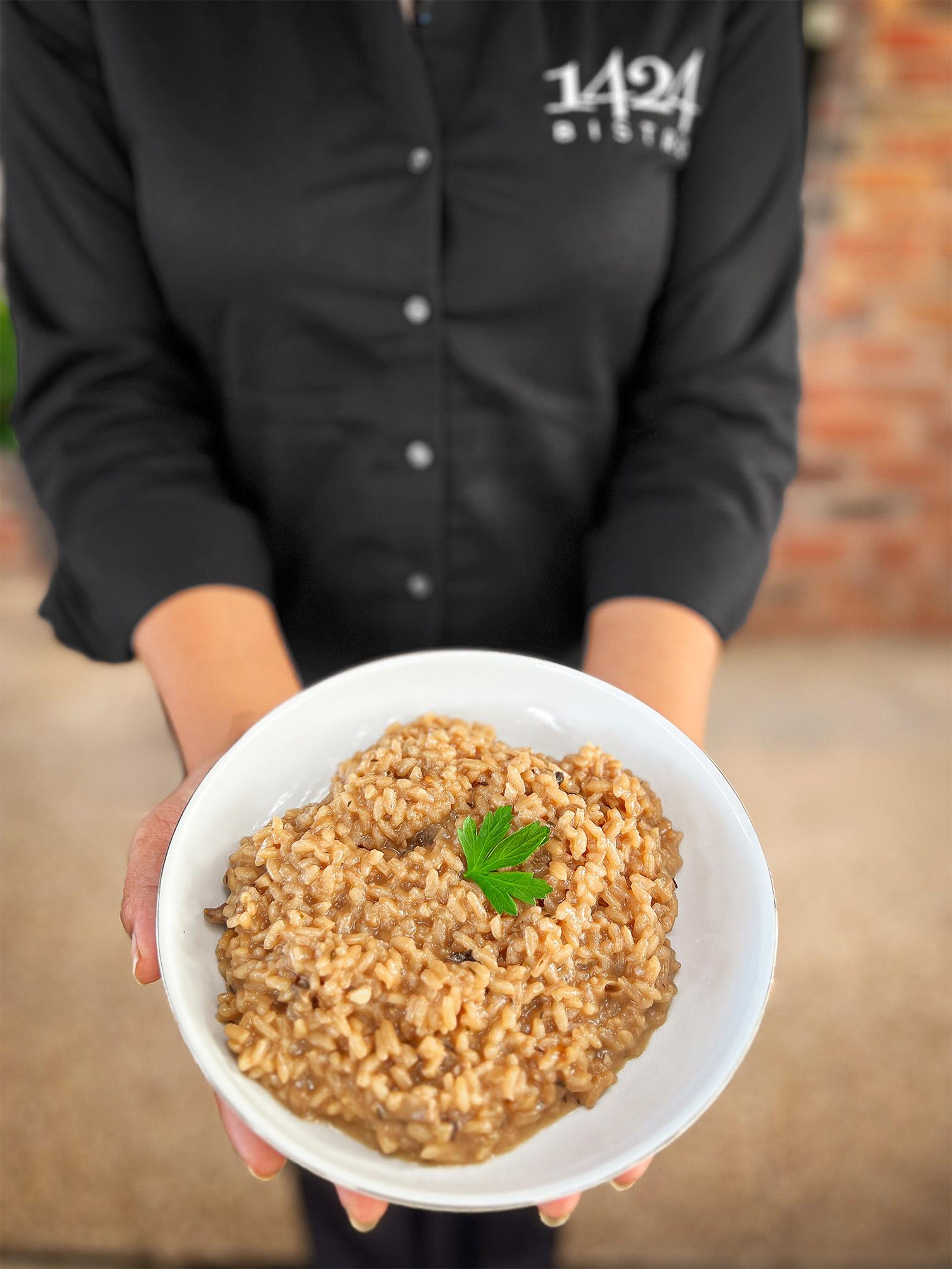 Mushroom Risotto.