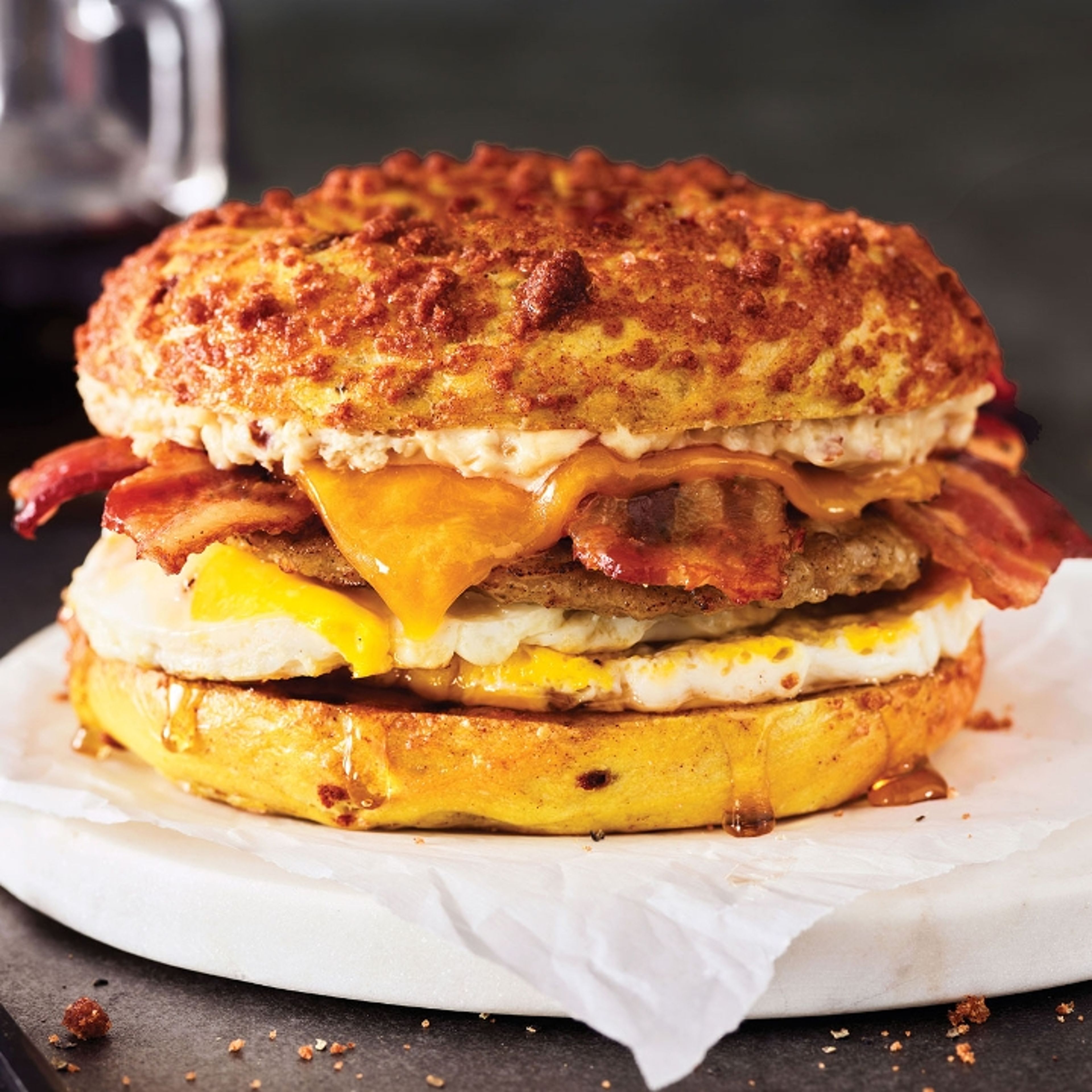 French Toast Egg Sandwich.
