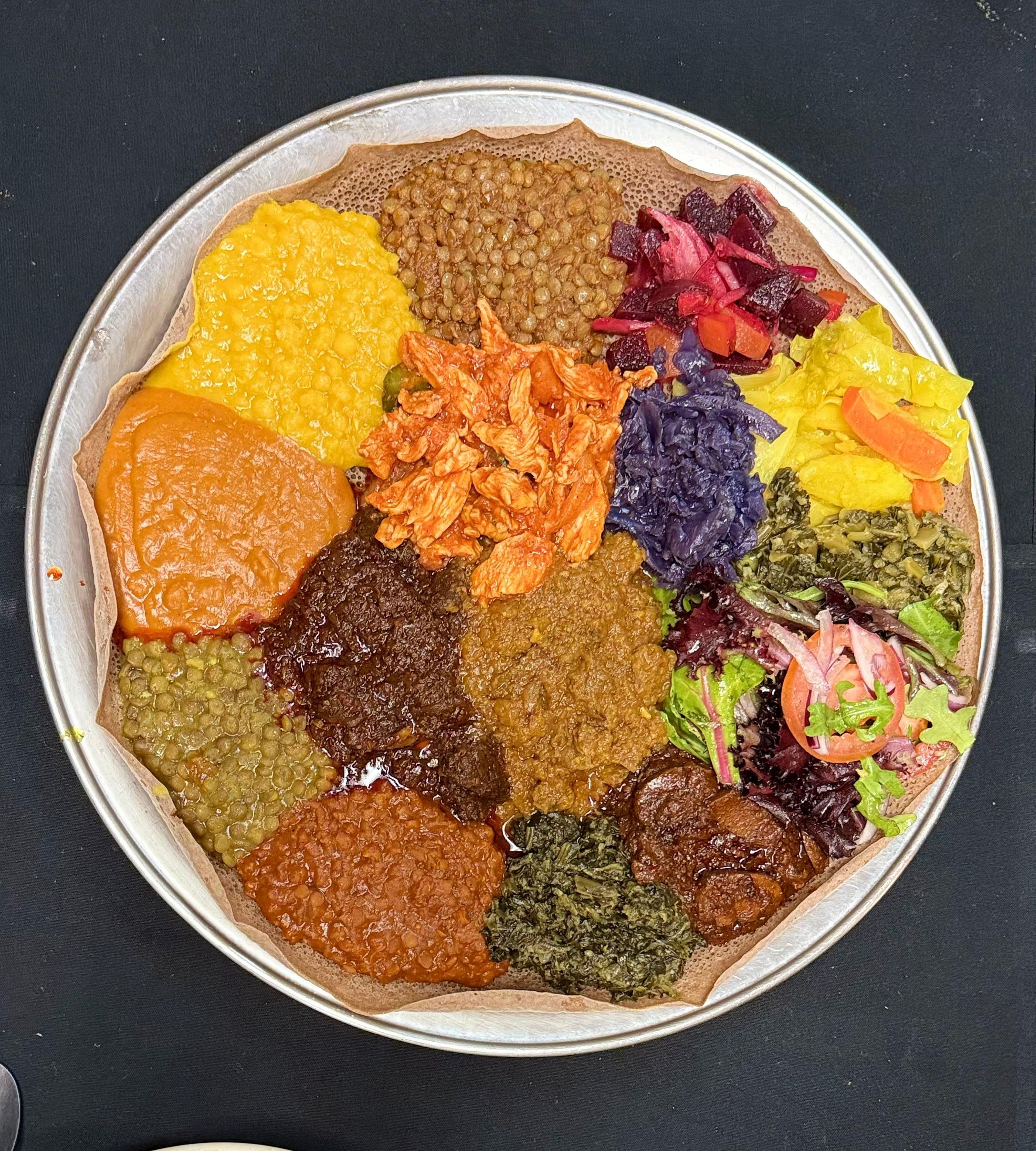 Meat and Veggie Combo.