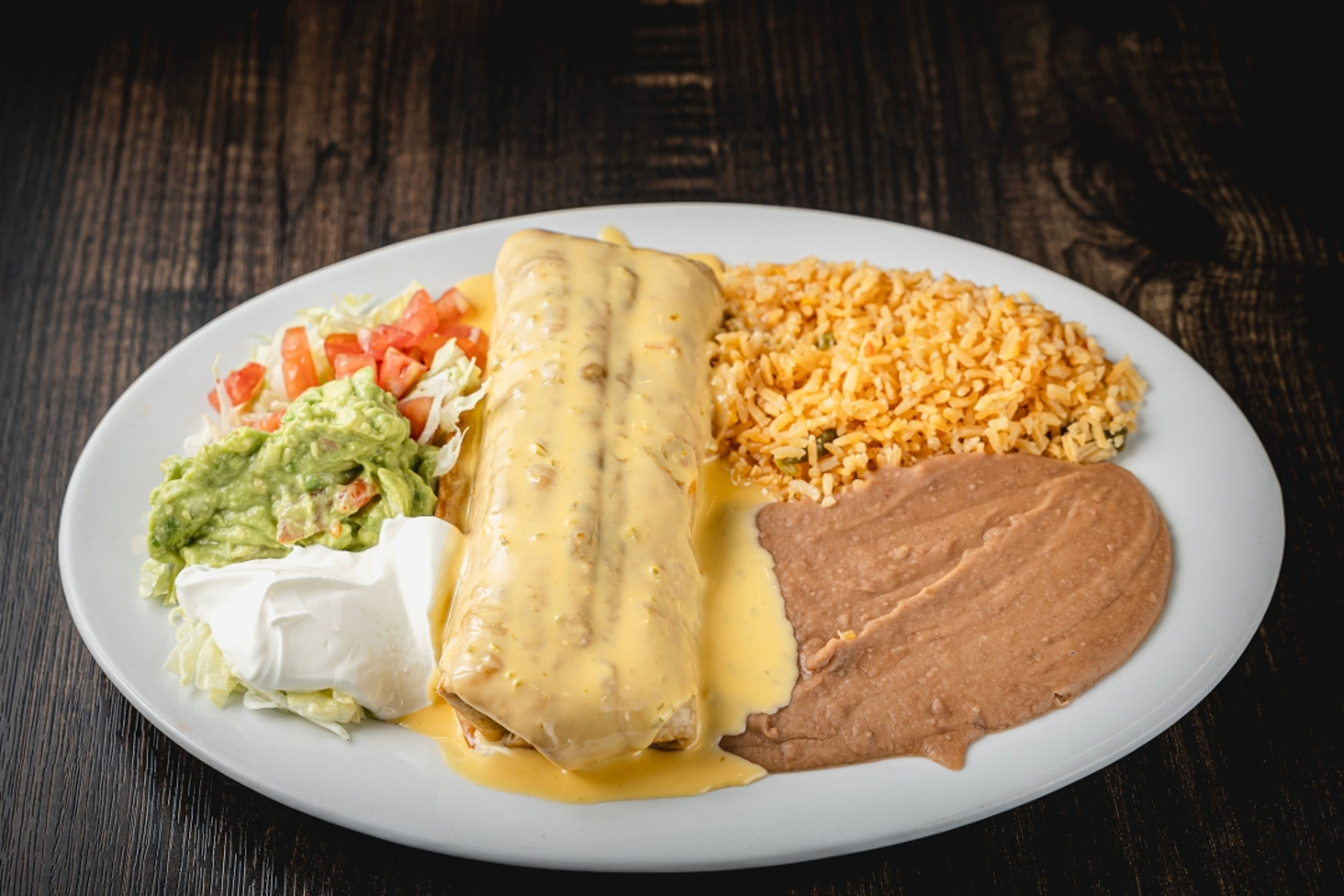 Chimichanga Plate.