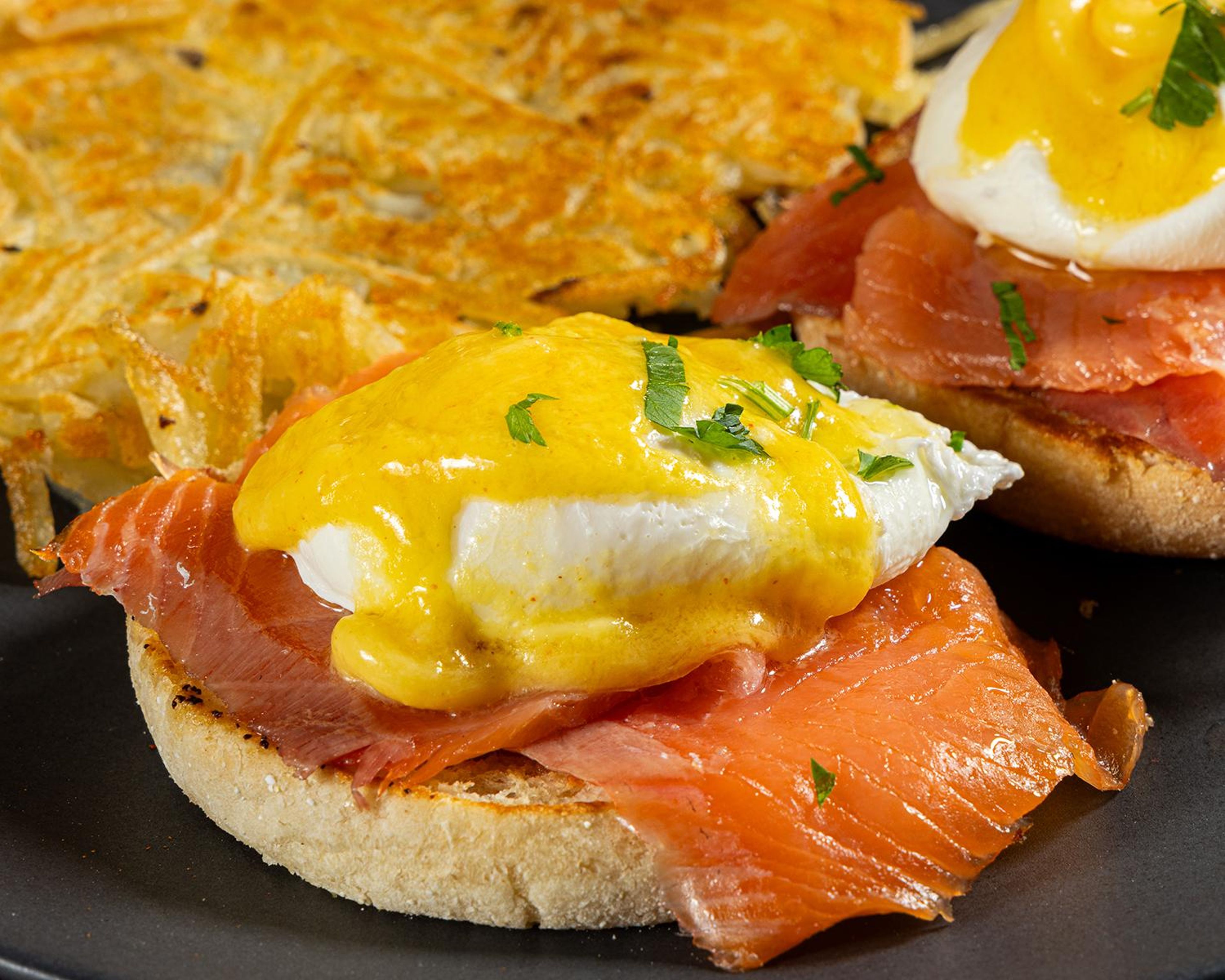 Smoked Salmon Benedict.