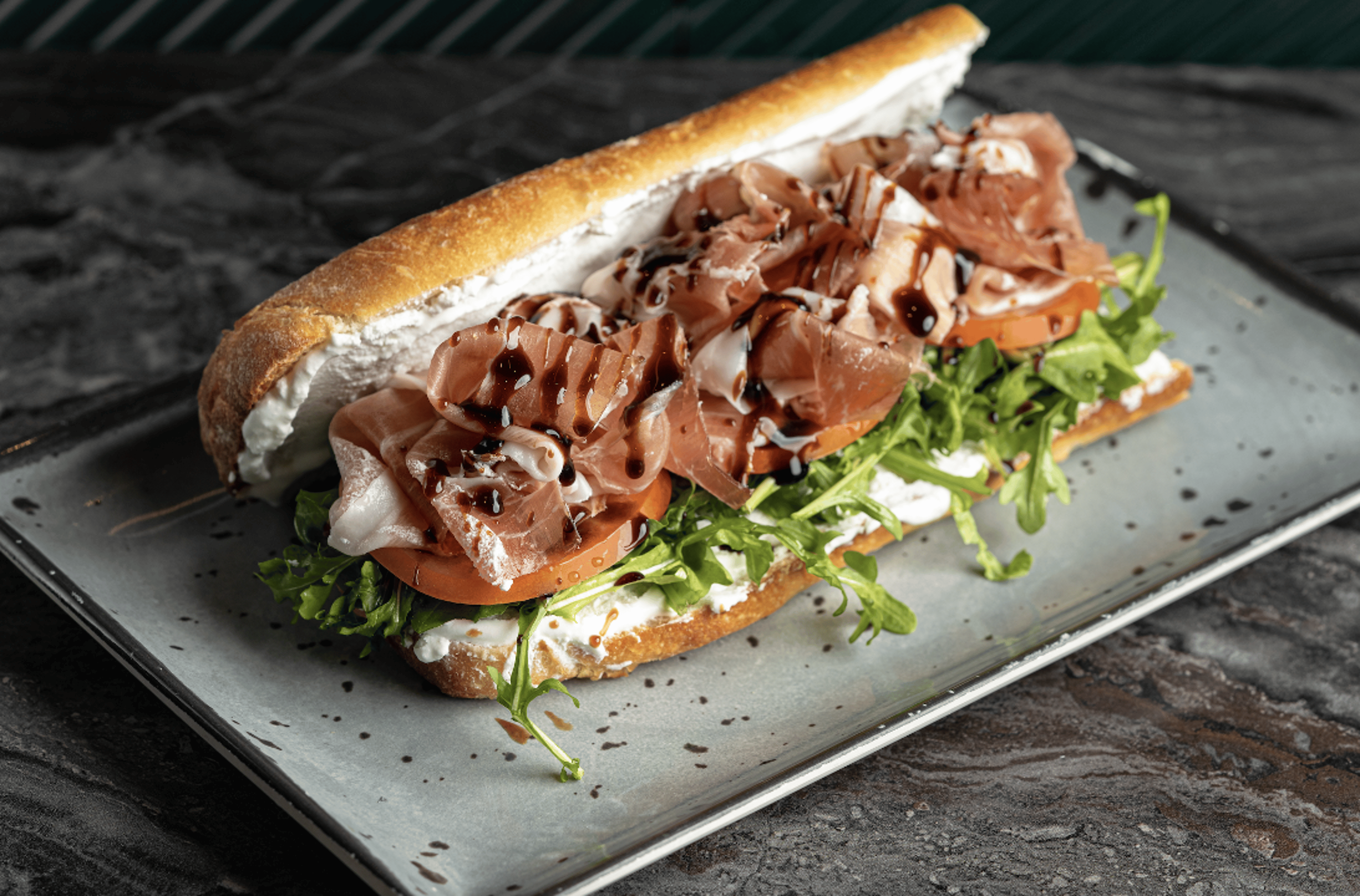 The Prosciutto & Goat Cheese.